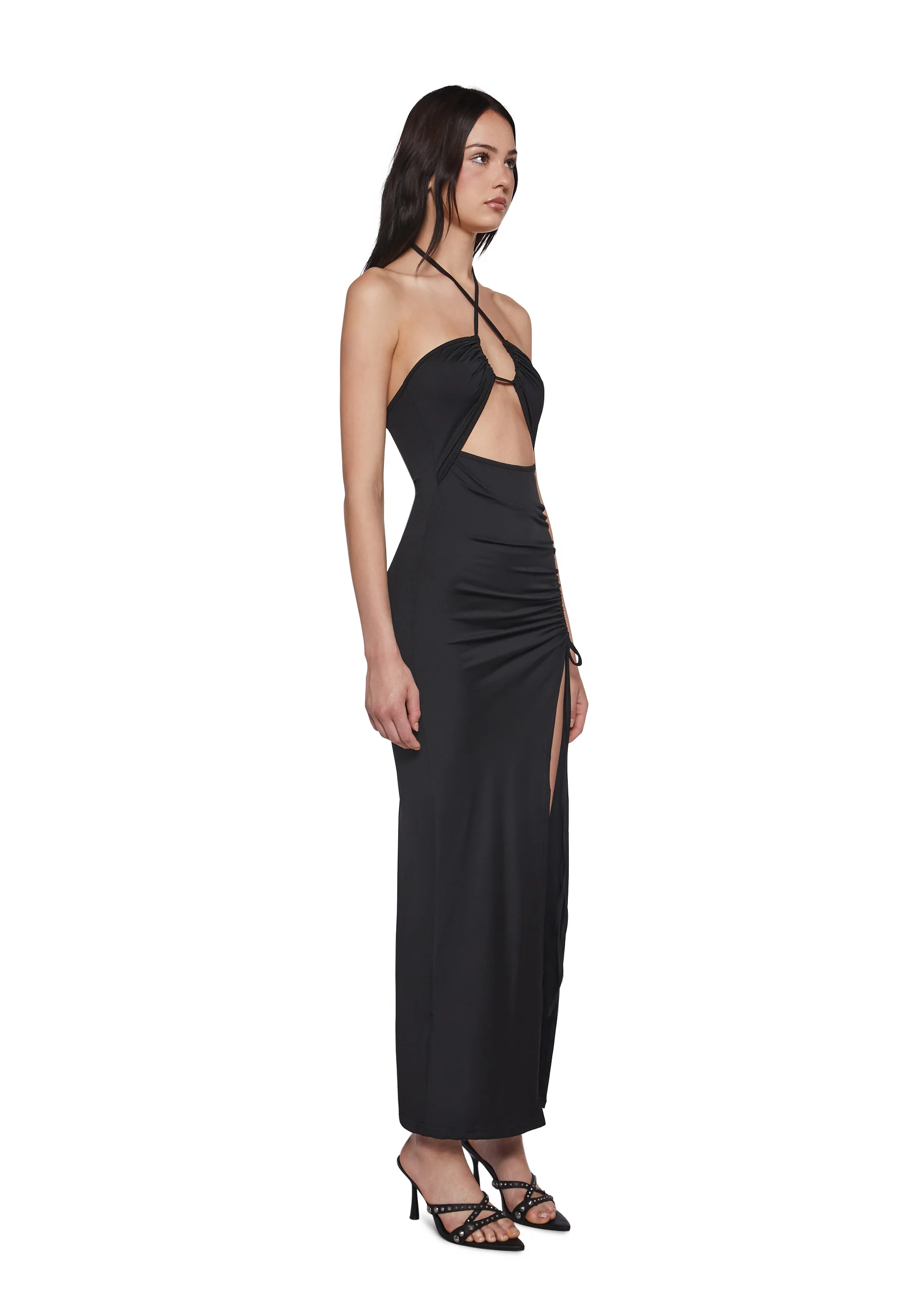 Sensual Mood Maxi Dress - Black - Image 3