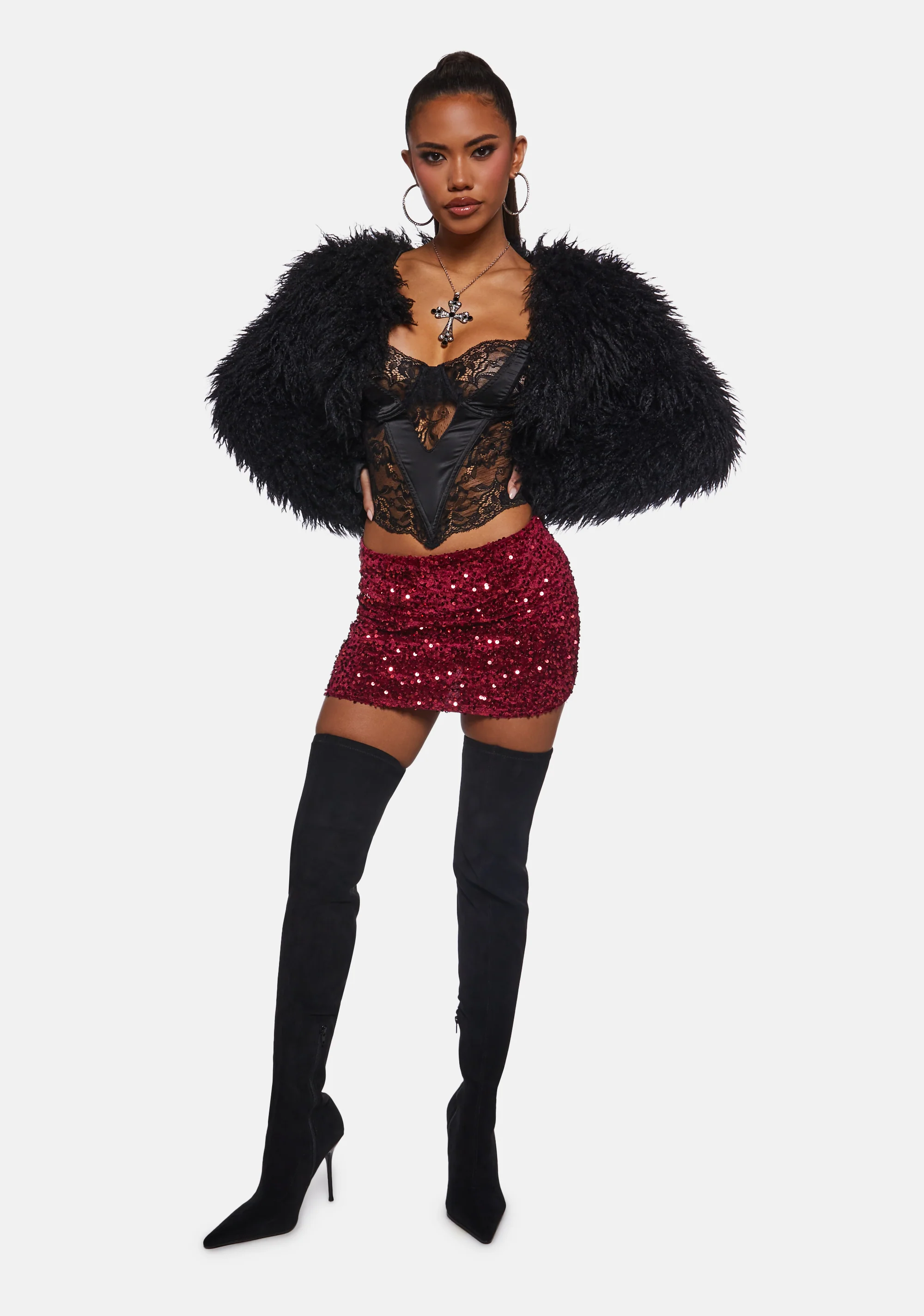 Sparkle Me Mini Skirt - Image 2