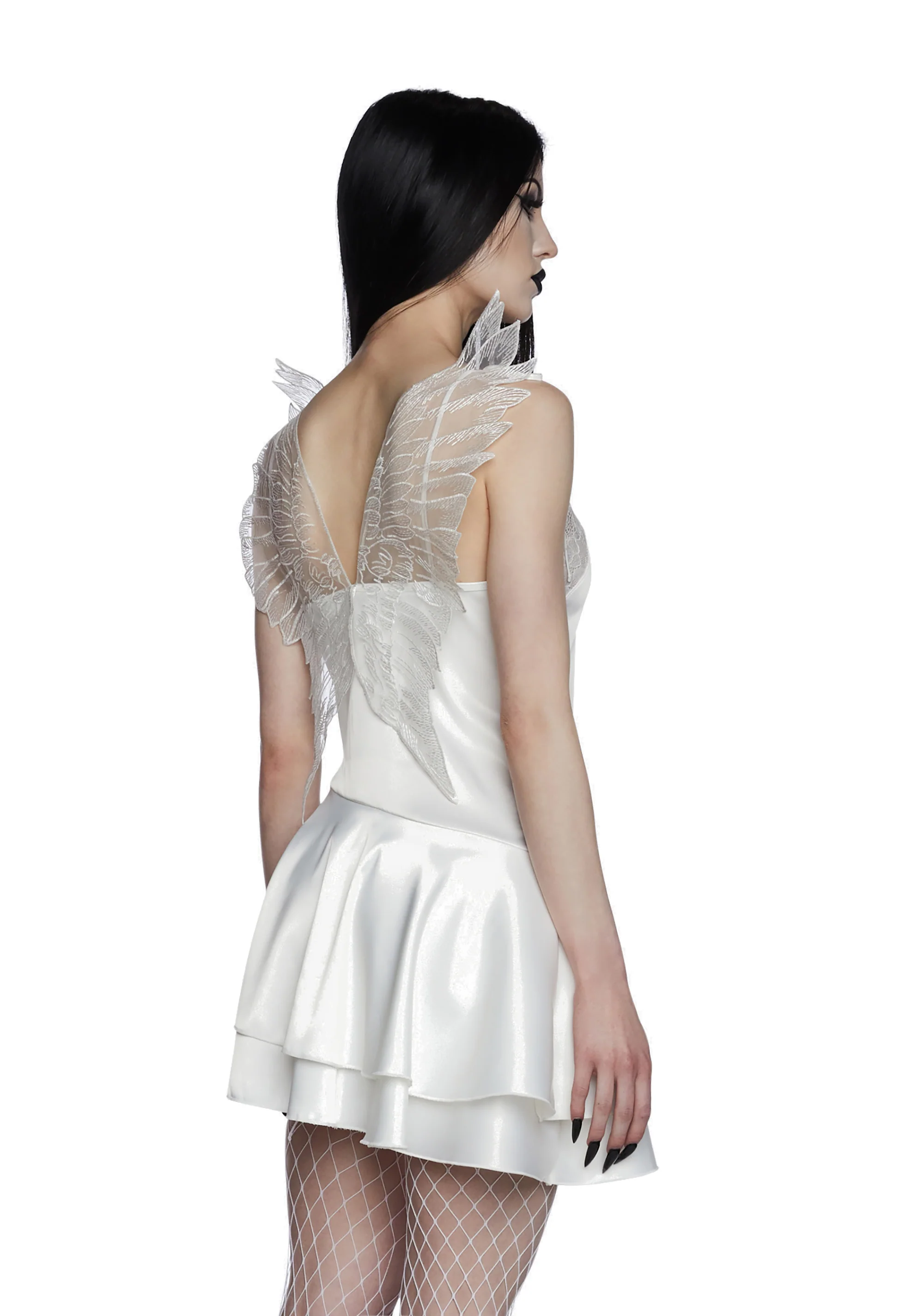Seraphs And Sinners Mini Dress - White - Image 3
