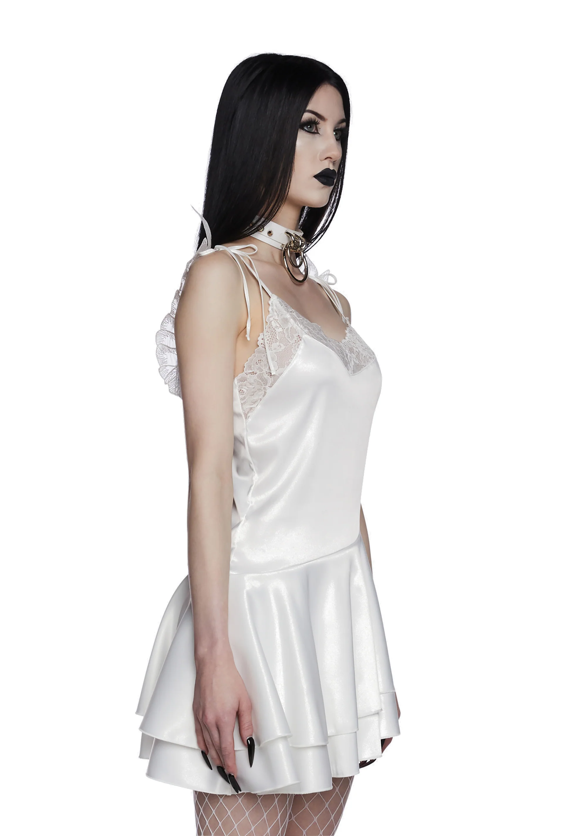 Seraphs And Sinners Mini Dress - White - Image 4
