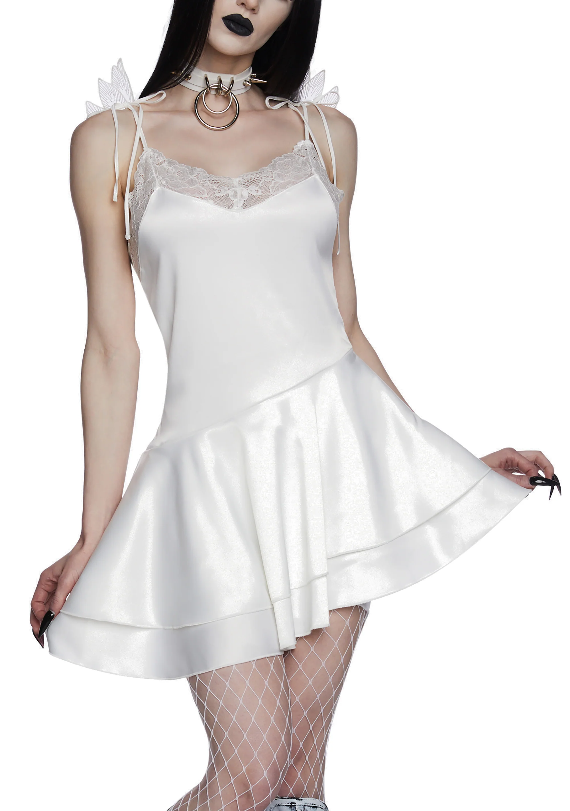 Seraphs And Sinners Mini Dress - White - Image 6