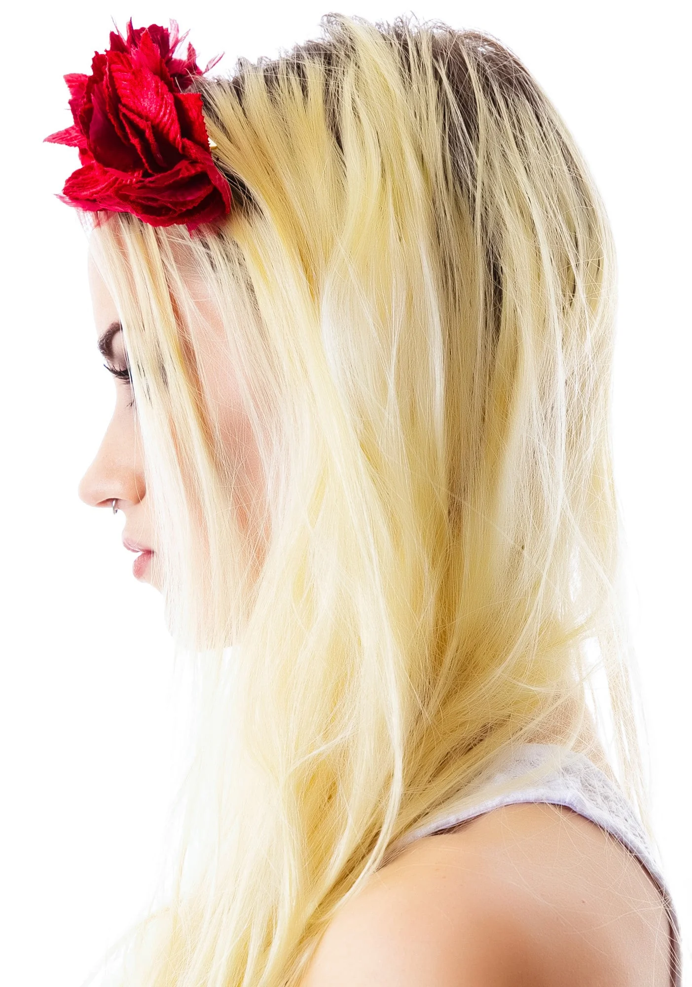 Serena Velvet Noir Crown - Red - Image 10