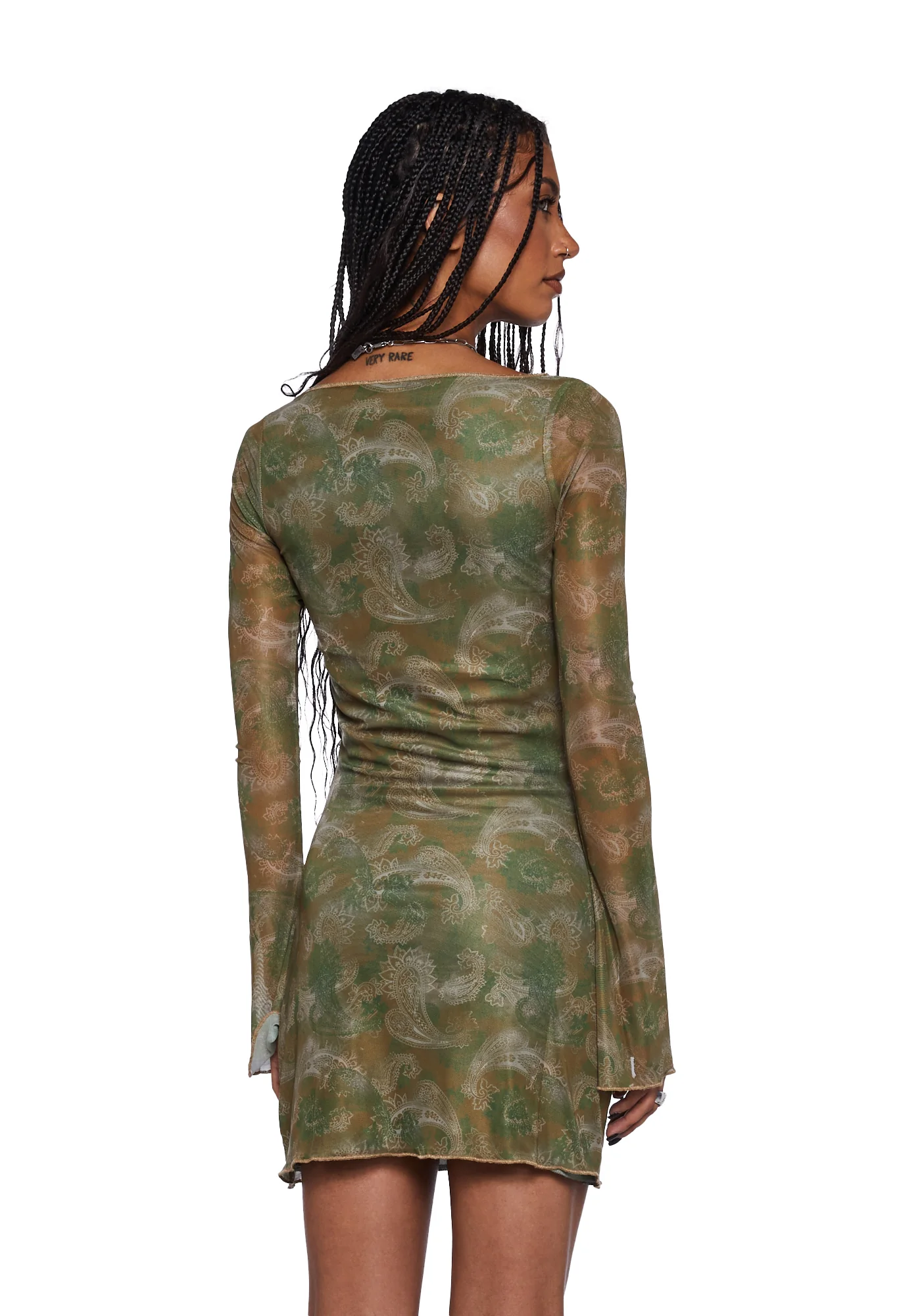 Sevila Mini Dress - Paisley Green - Image 4