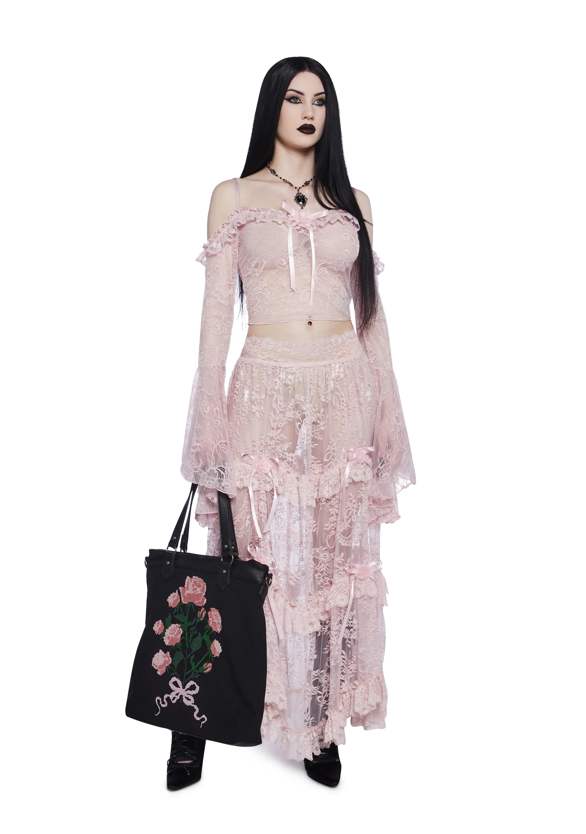Shadow Bloom Tote Bag - Image 2