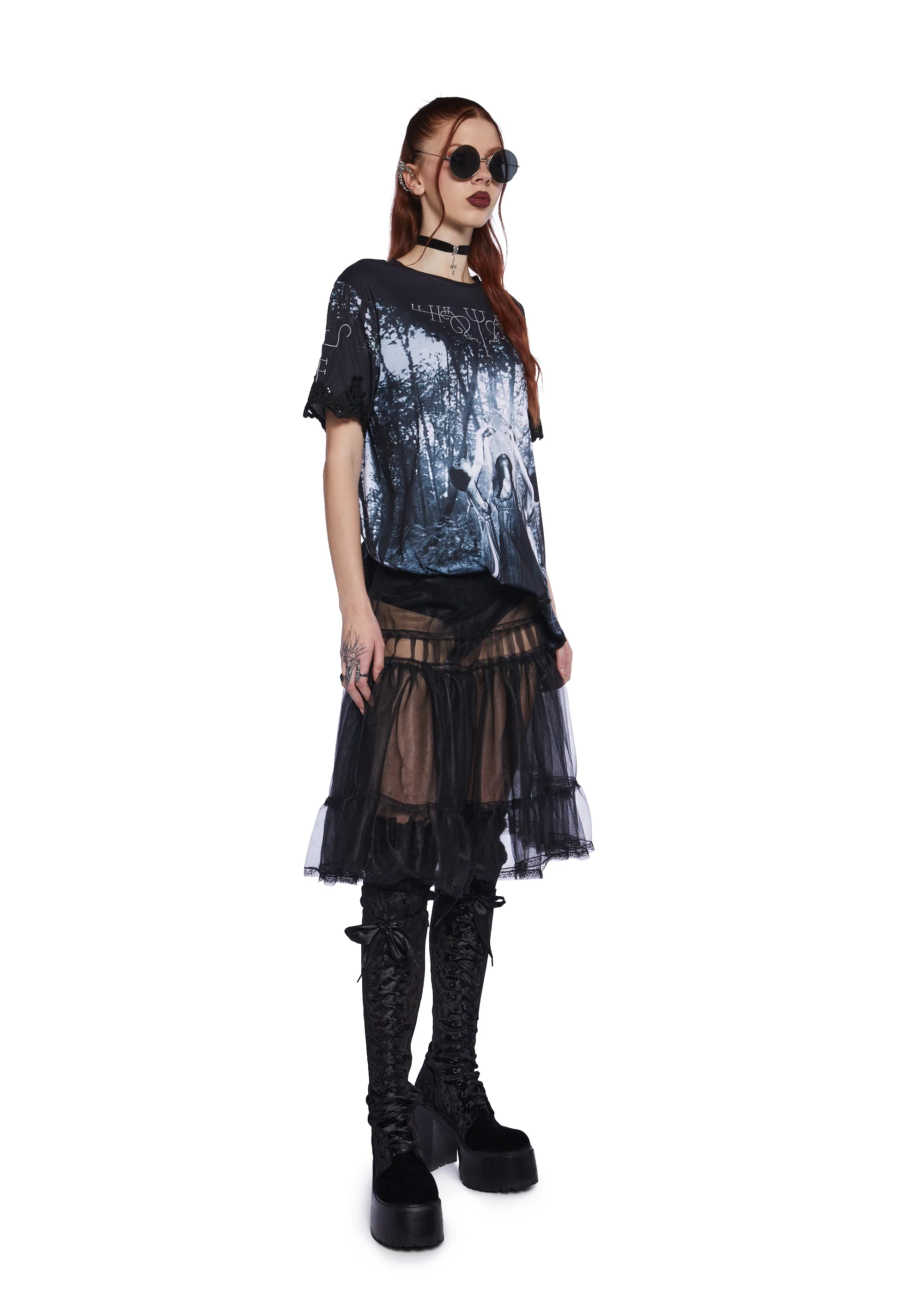 Shadow Kiss Midi Skirt - Image 2