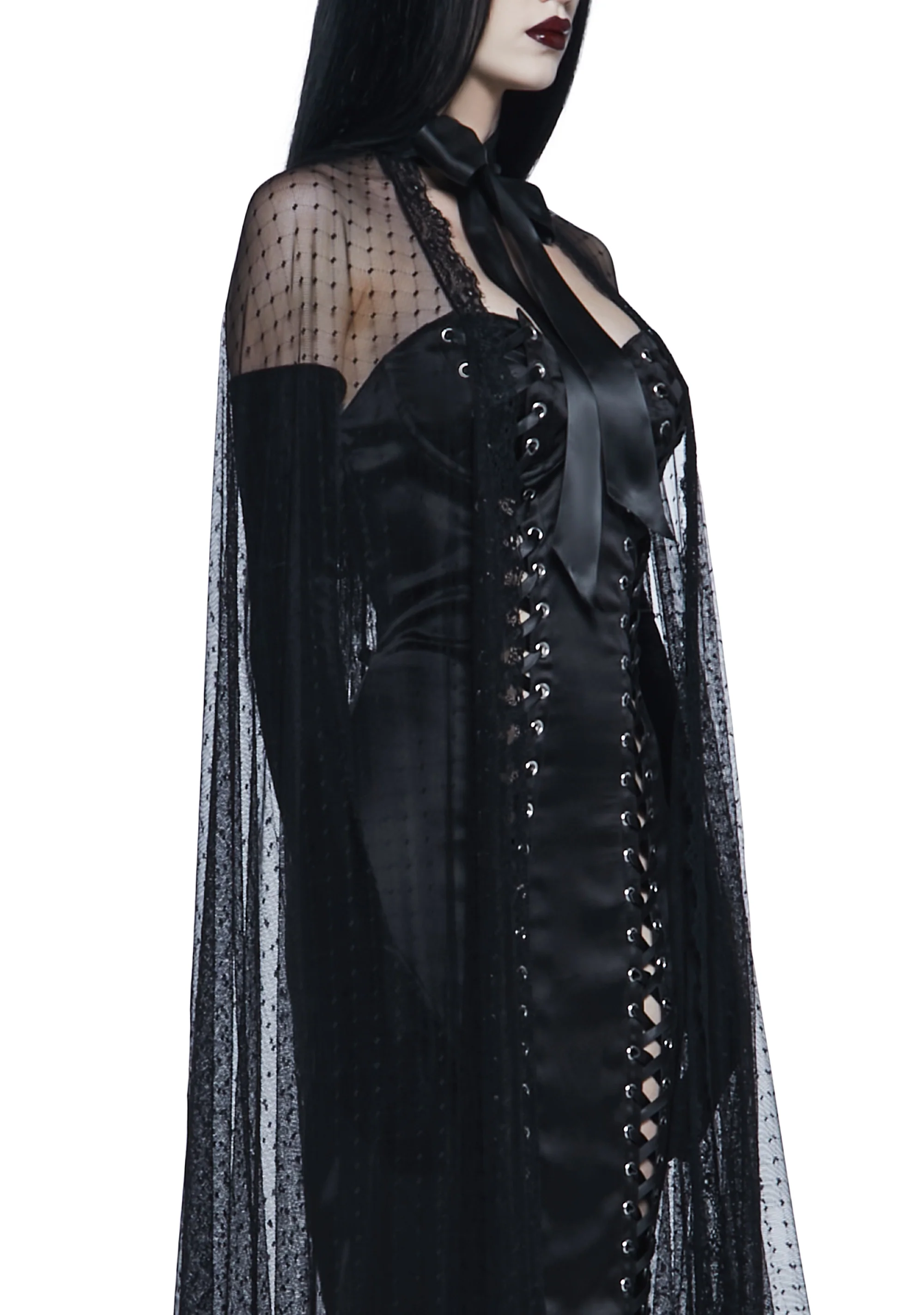Shadowed Aura Mesh Cape - Image 2