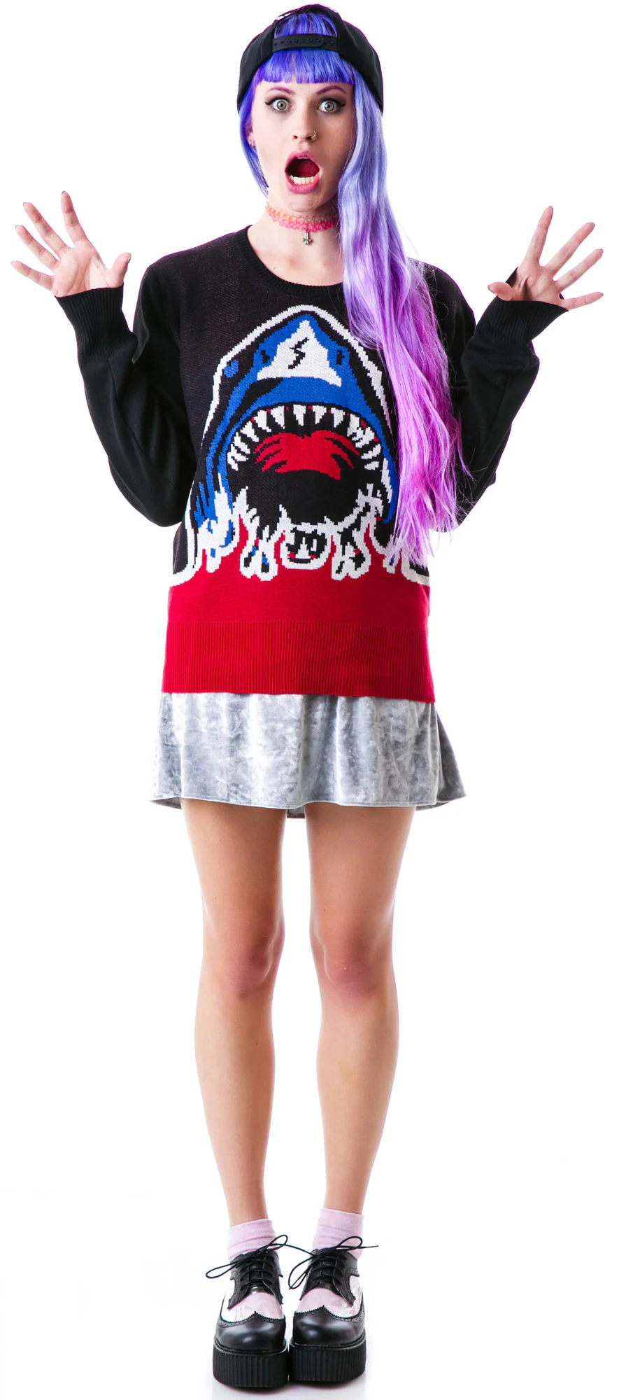 Shark Attack Crew Knit Sweater - Image 4