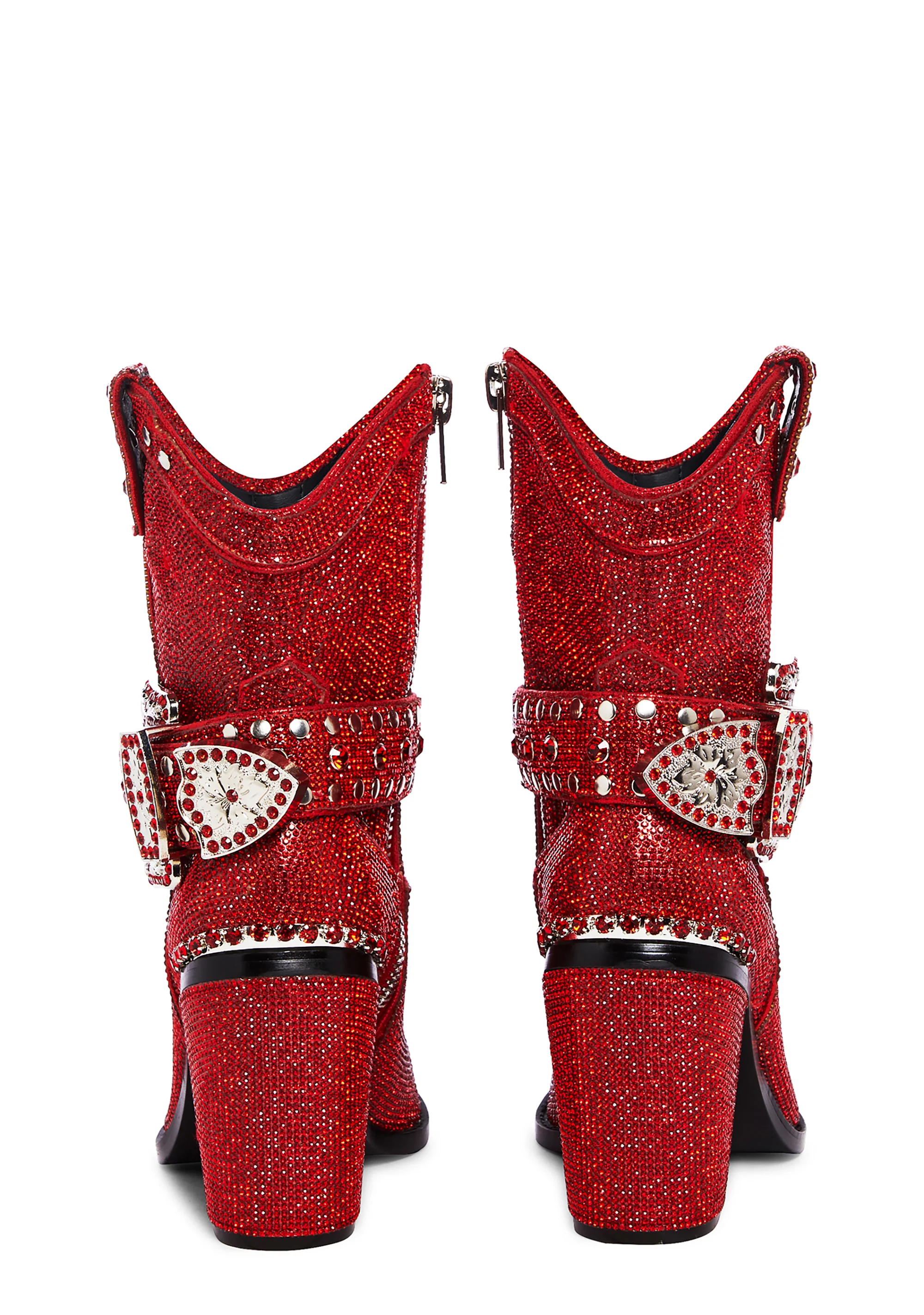 Sharp Sheriff Shine Cowboy Boots - Red - Image 4