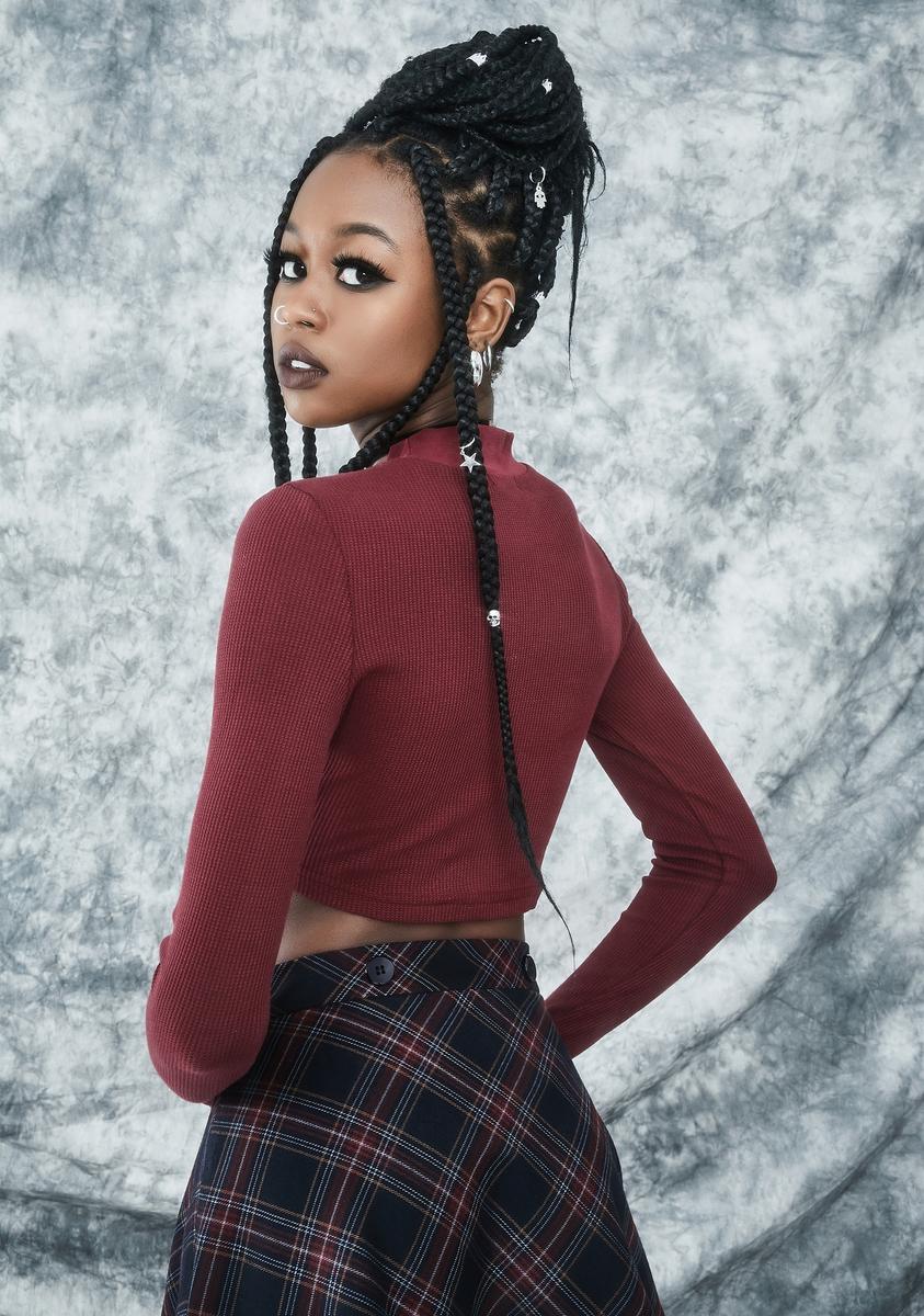 She Won't Burn Long Sleeve Crop Top - Image 4