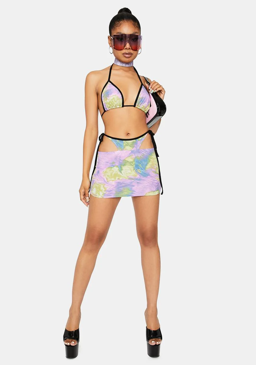 Sherbet Top The Charts Tie Dye Skirt Set - Image 3