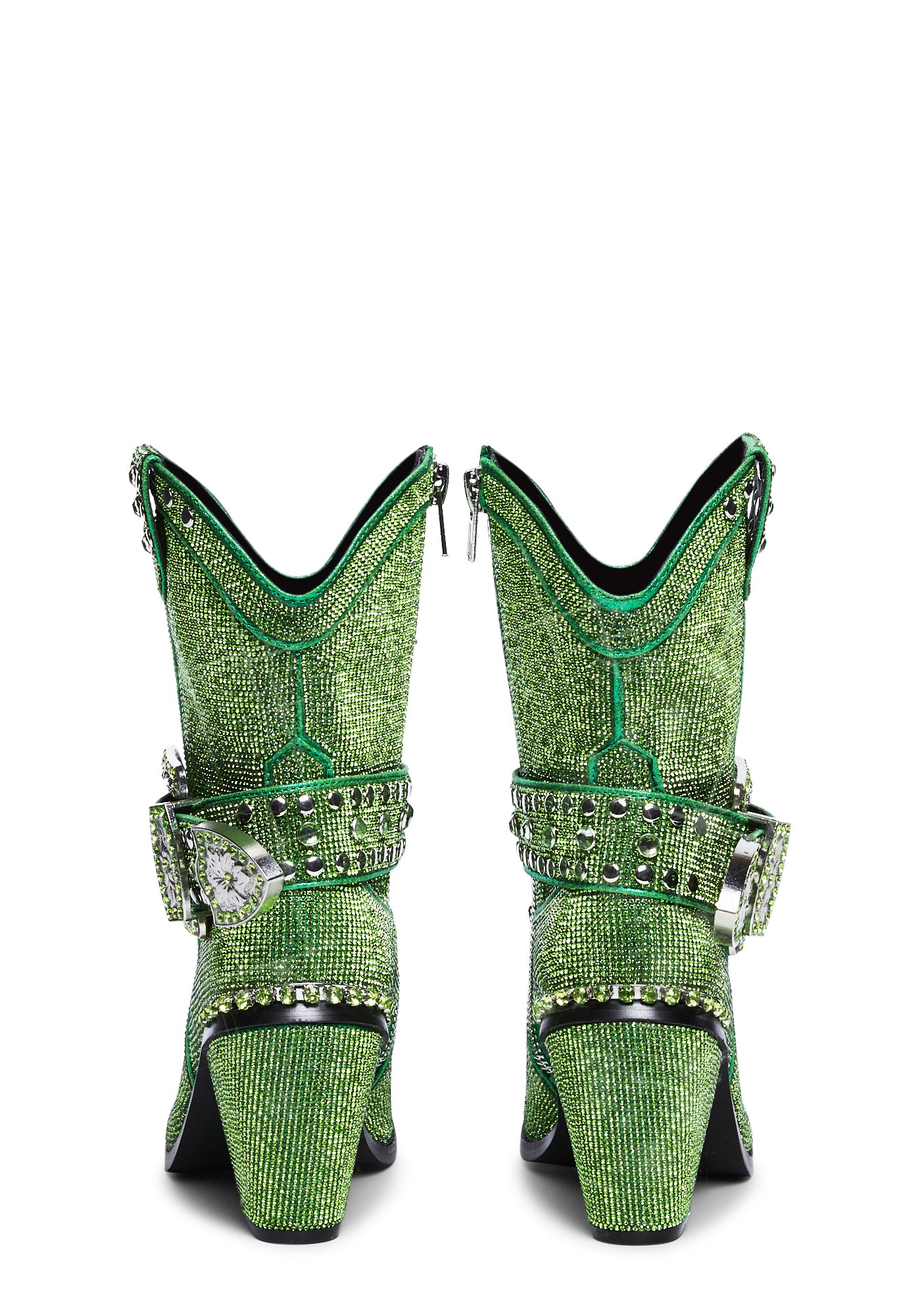 Sheriff Shine Cowboy Boots - Lime - Image 4