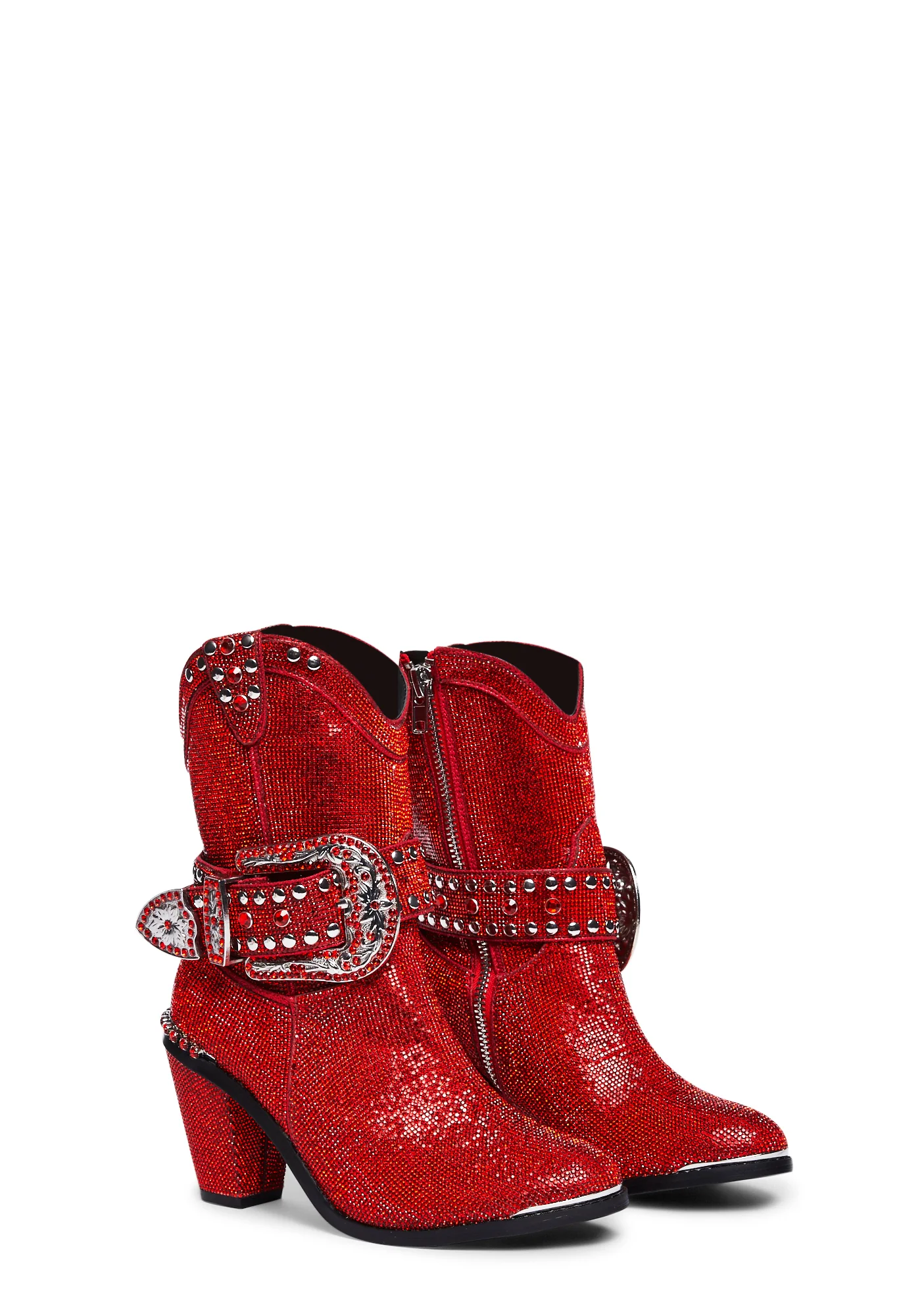 Sheriff Shine Cowboy Boots - Red - Image 3