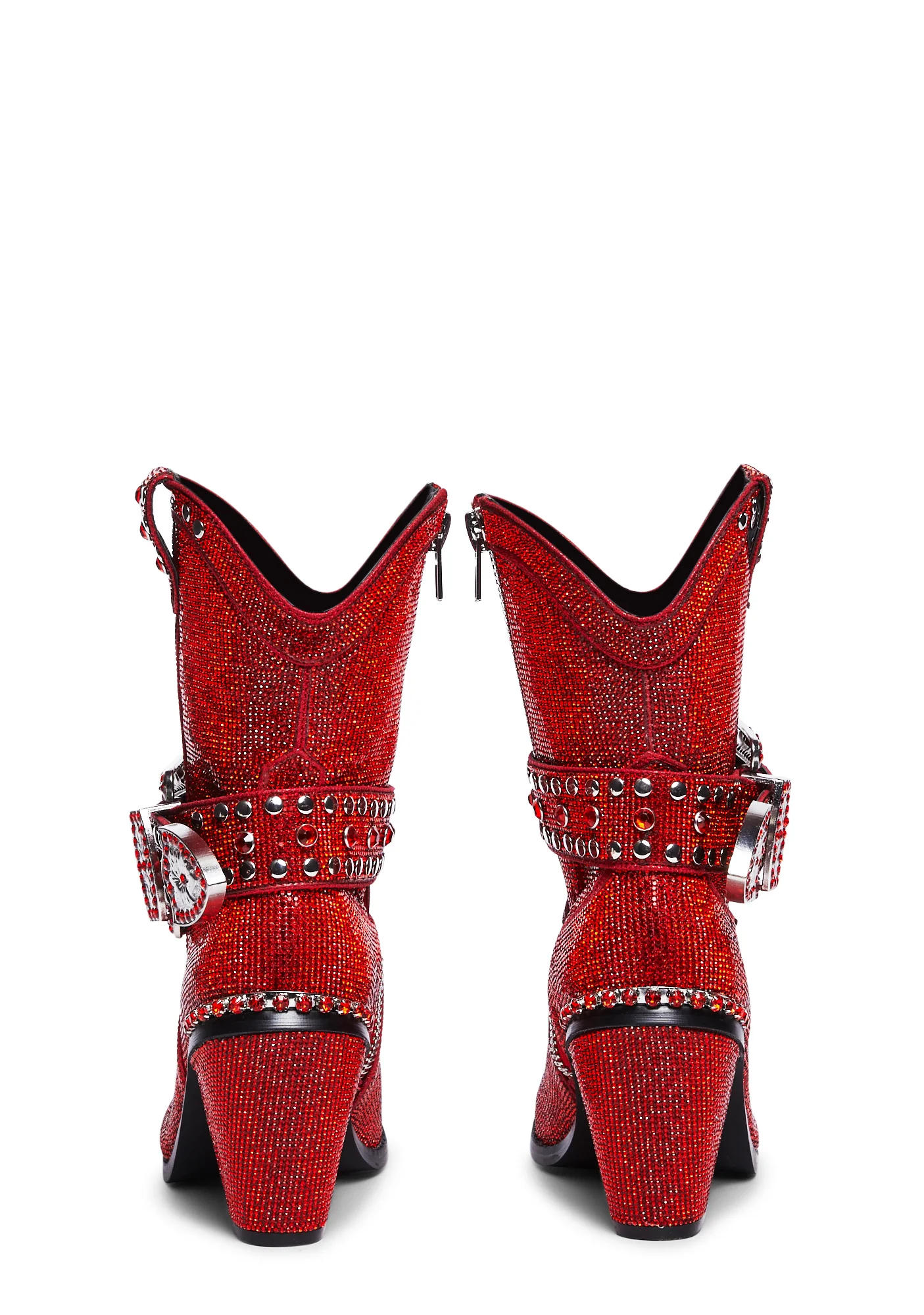 Sheriff Shine Cowboy Boots - Red - Image 4