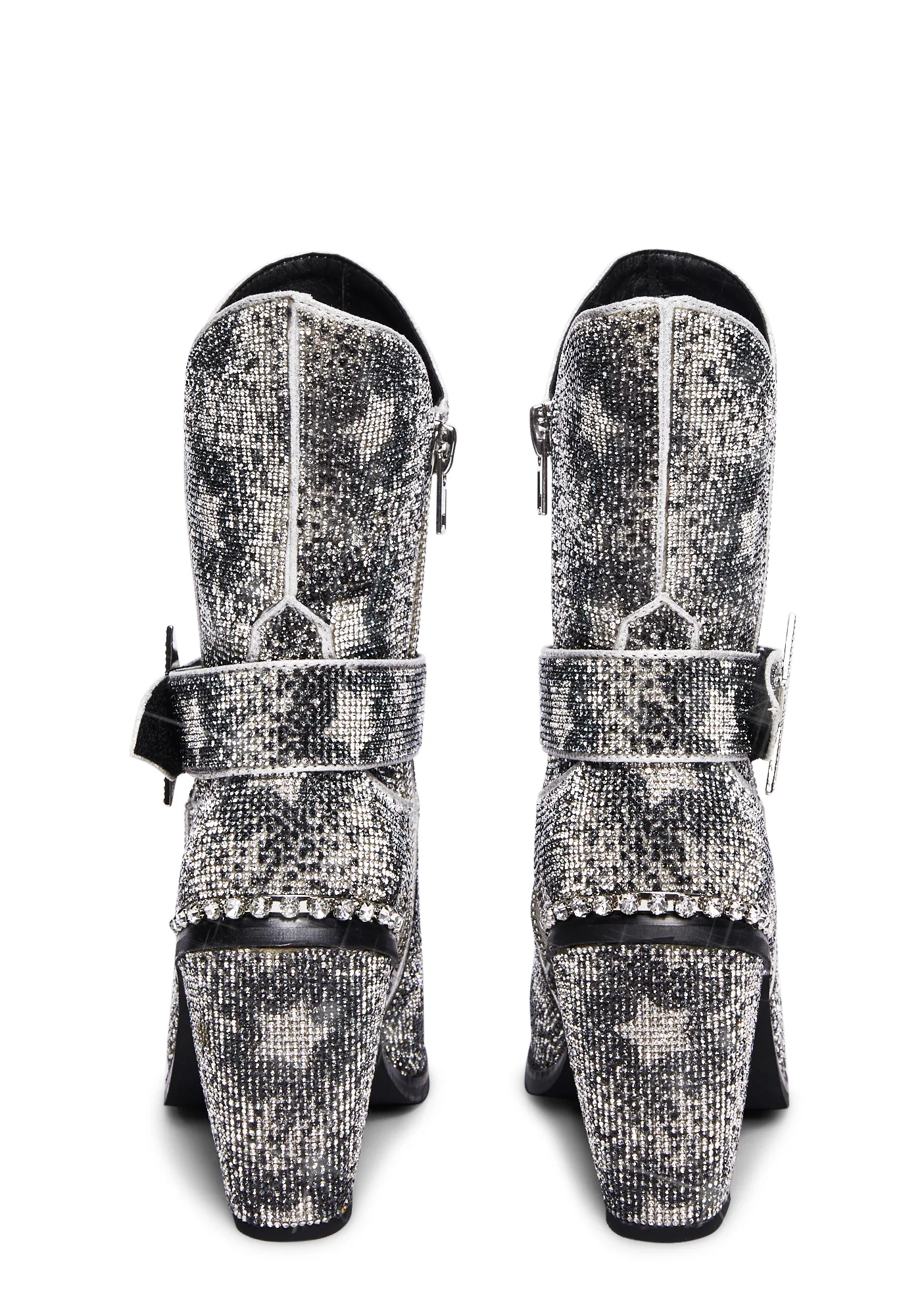 Starry Sheriff Shine Cowboy Boots - Silver - Image 4