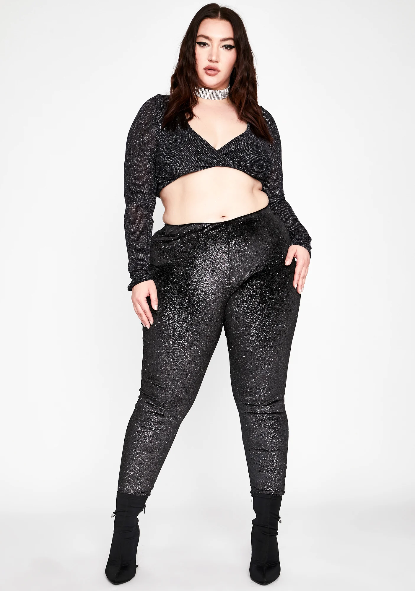 She's Forever Lux Glitter Pants - Image 3