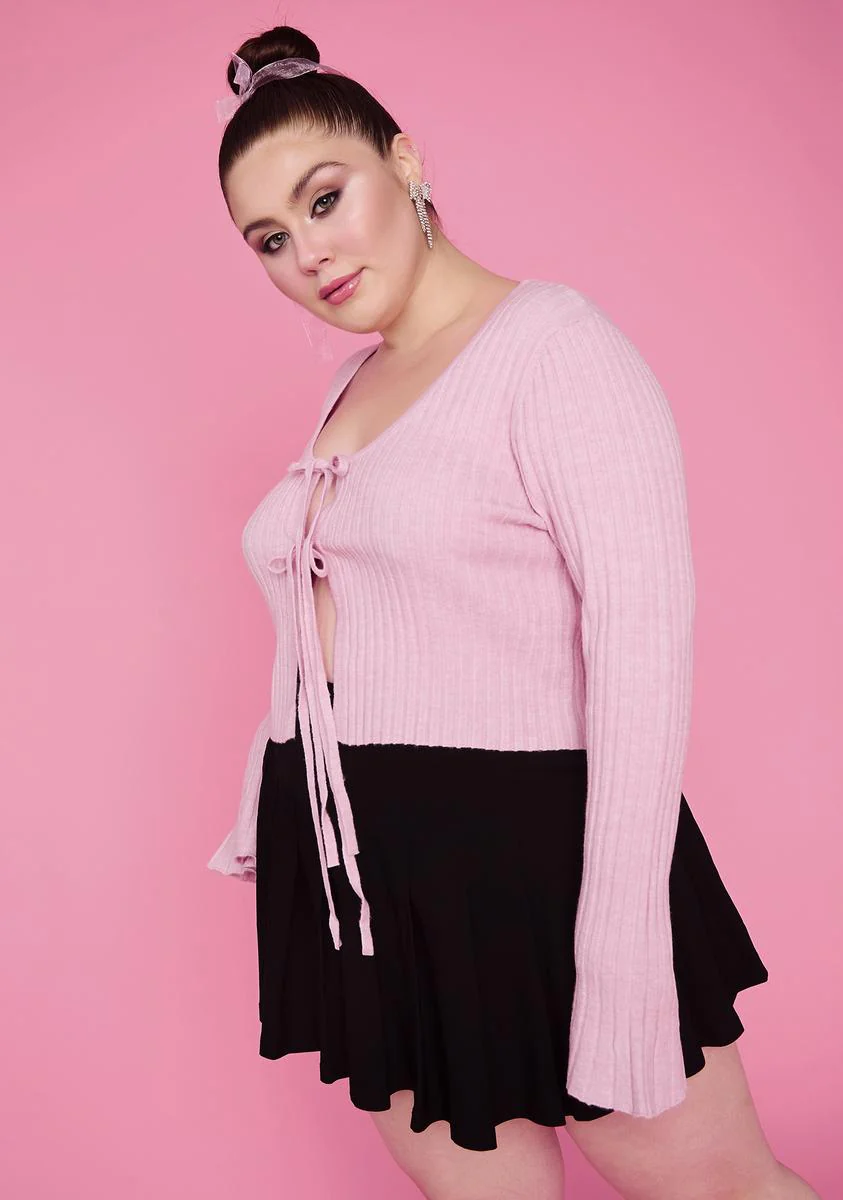 She's Heating Up Tie Front Cardigan - Image 2