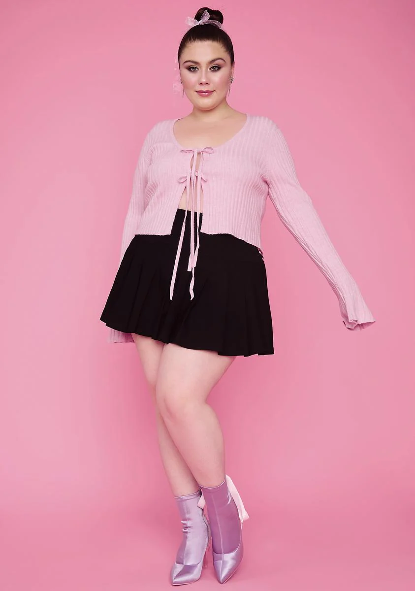 She's Heating Up Tie Front Cardigan - Image 3