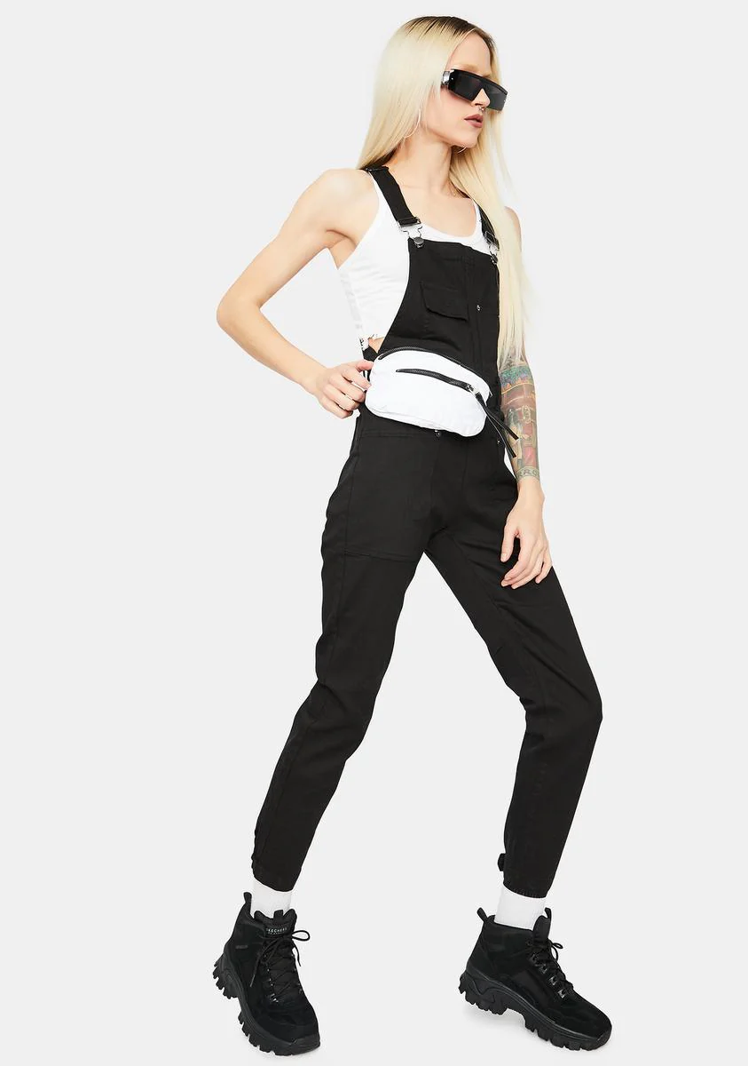 She's Not Me Denim Overalls - Image 2