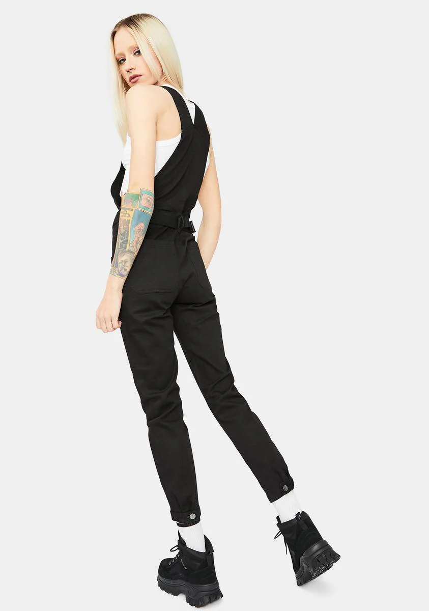 She's Not Me Denim Overalls - Image 4