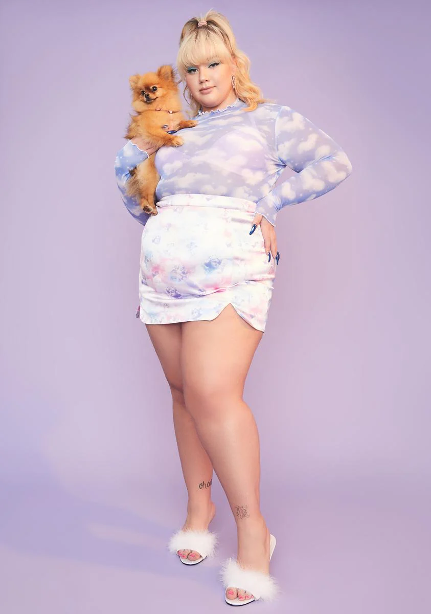 She's On Cloud Nine Mini Skirt - Image 3