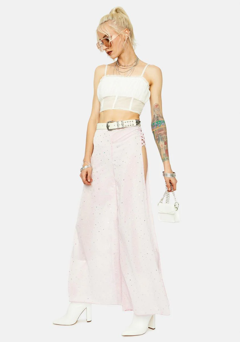 Shimmering Splendid Wide Leg Pants - Image 3