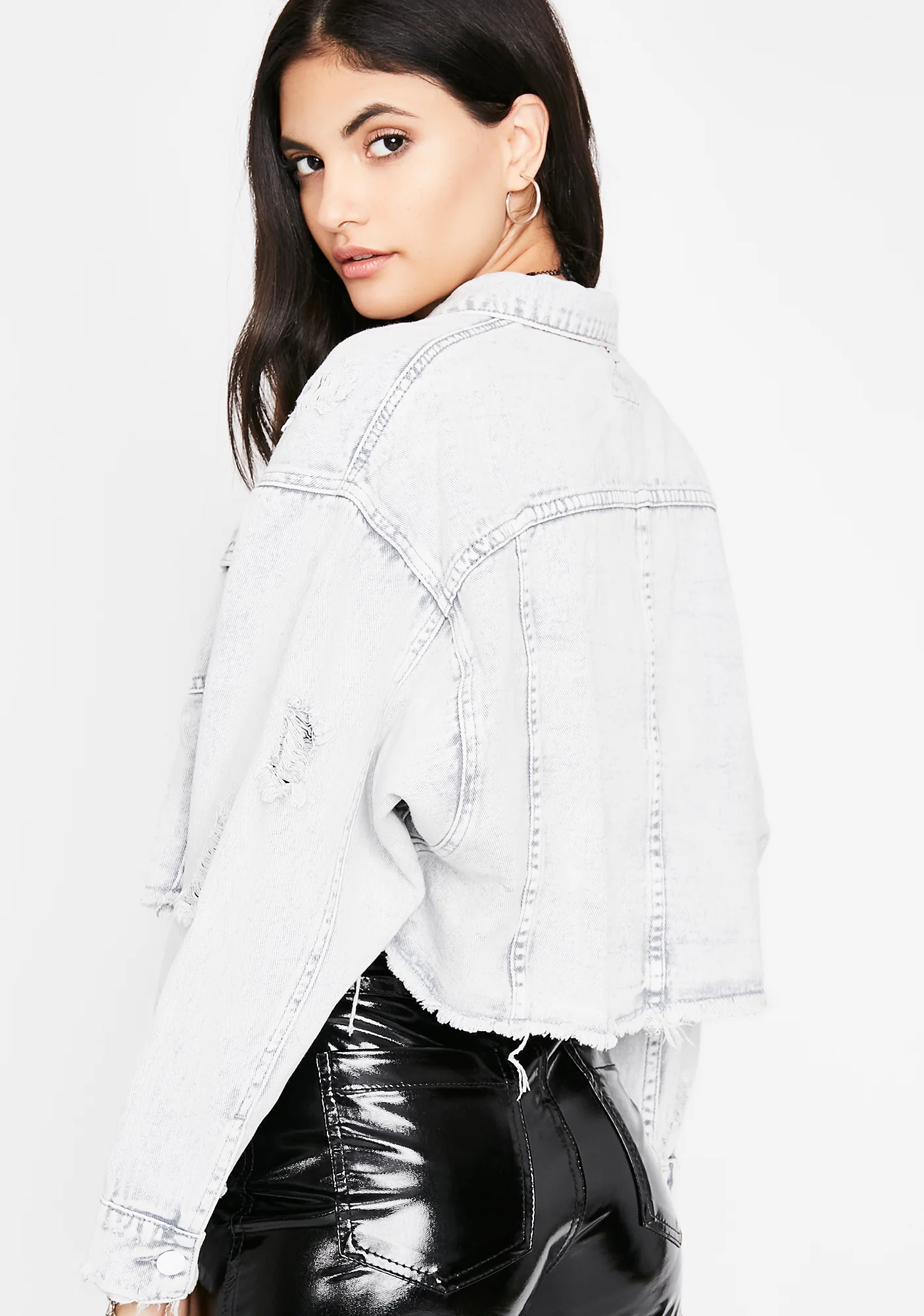 Shine Ya Light On Me Denim Jacket - Image 4