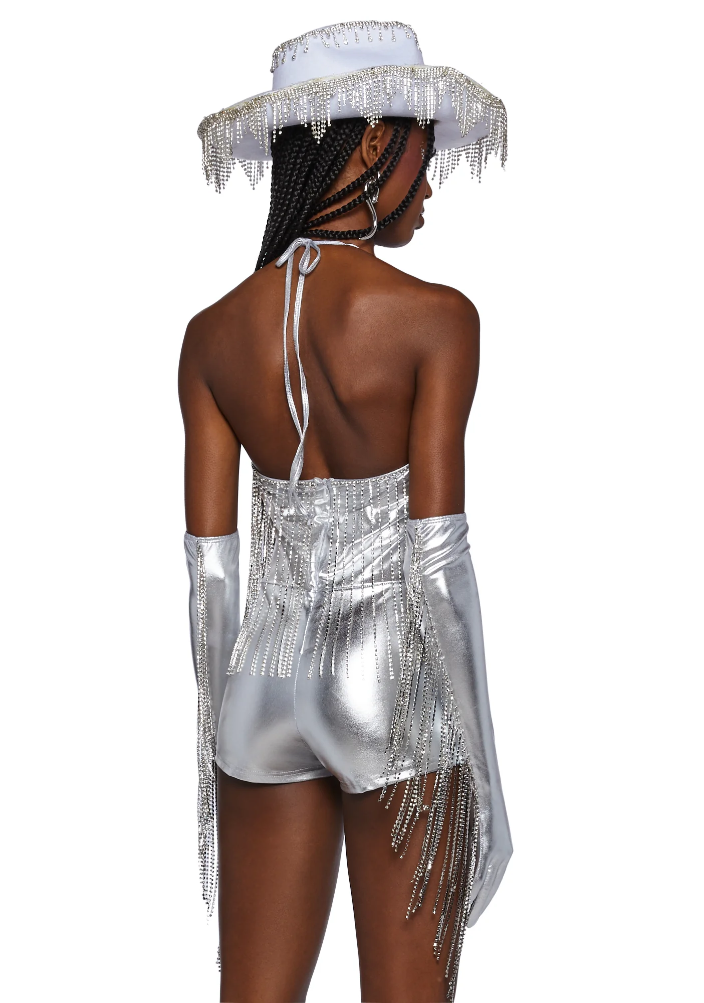 Shining Attitude Fringe Romper - Image 4