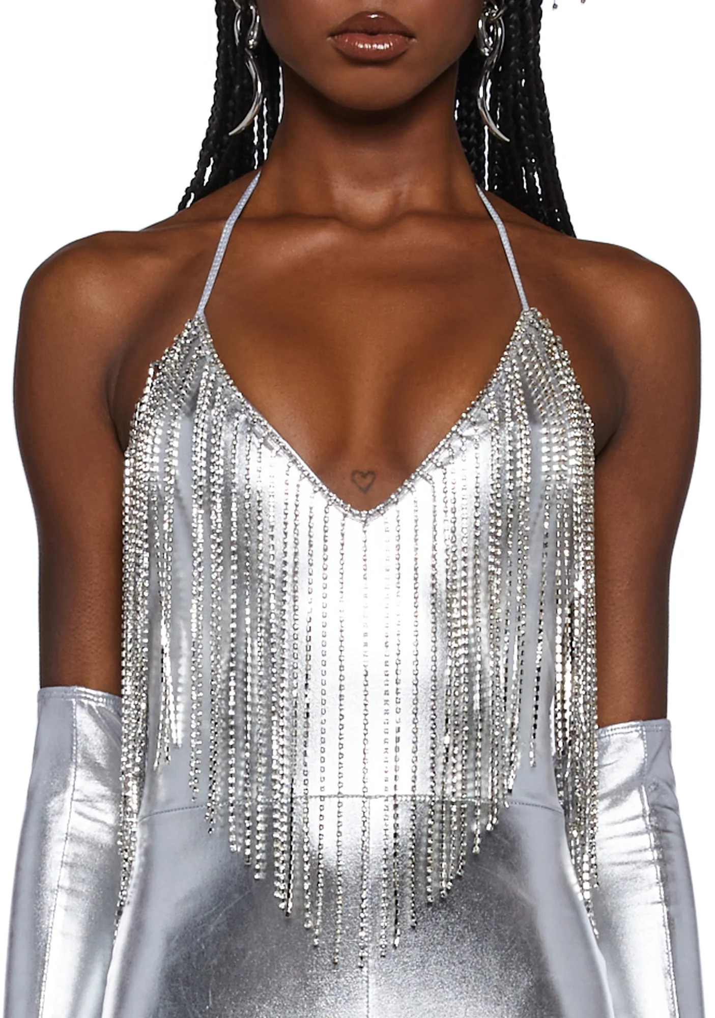 Shining Attitude Fringe Romper - Image 5