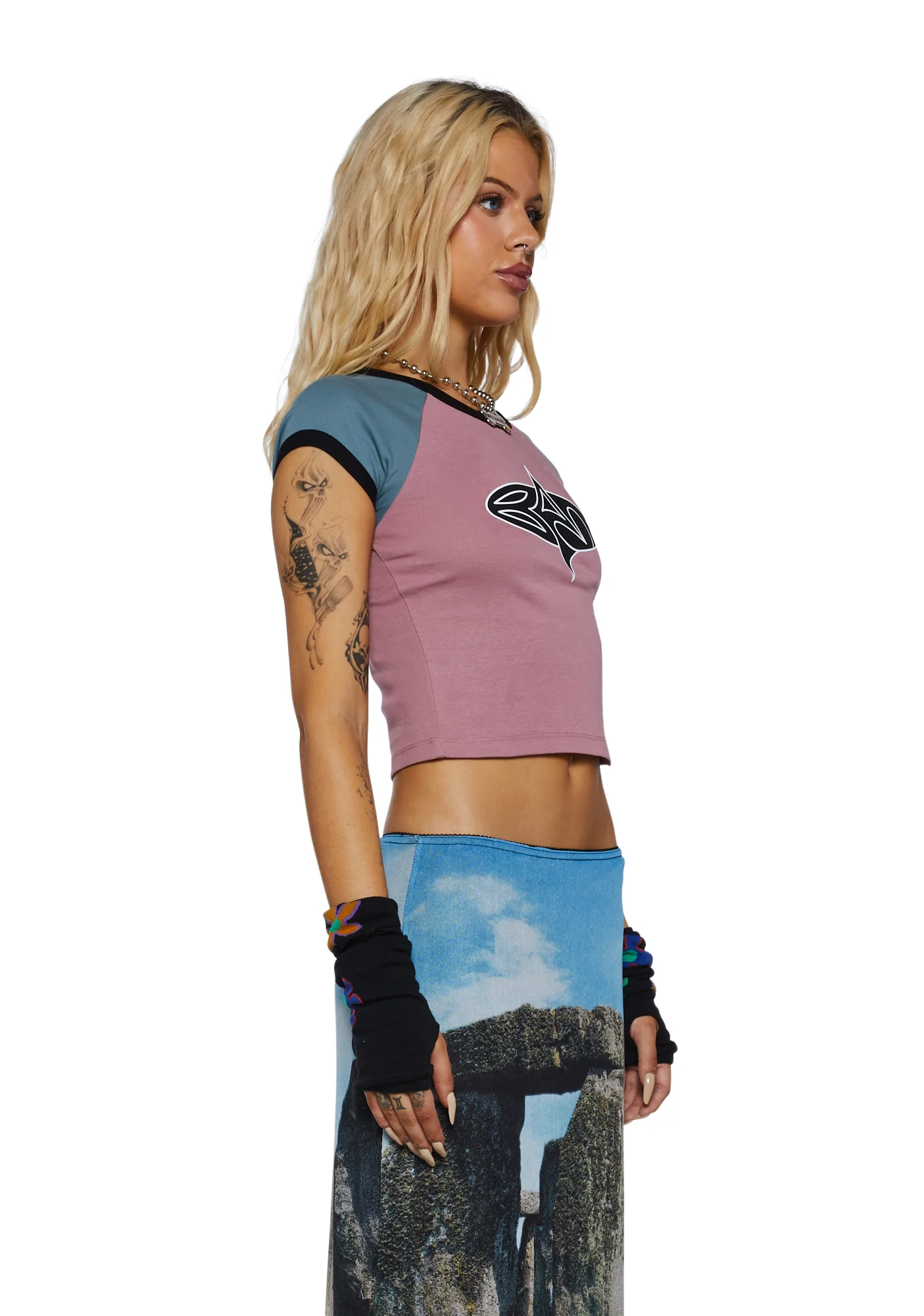 Shinjuku Graphic Tee - Rose - Image 3