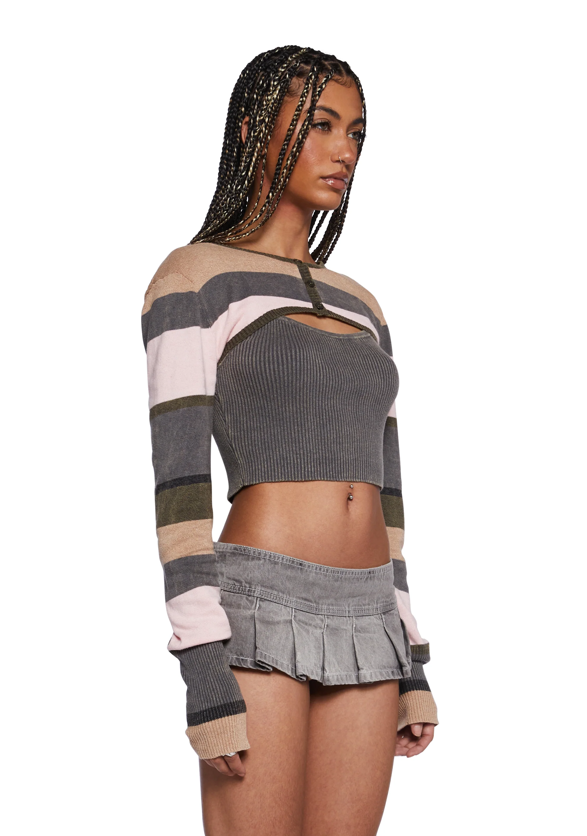 Shiree Tank Top And Shrug Set - Image 3