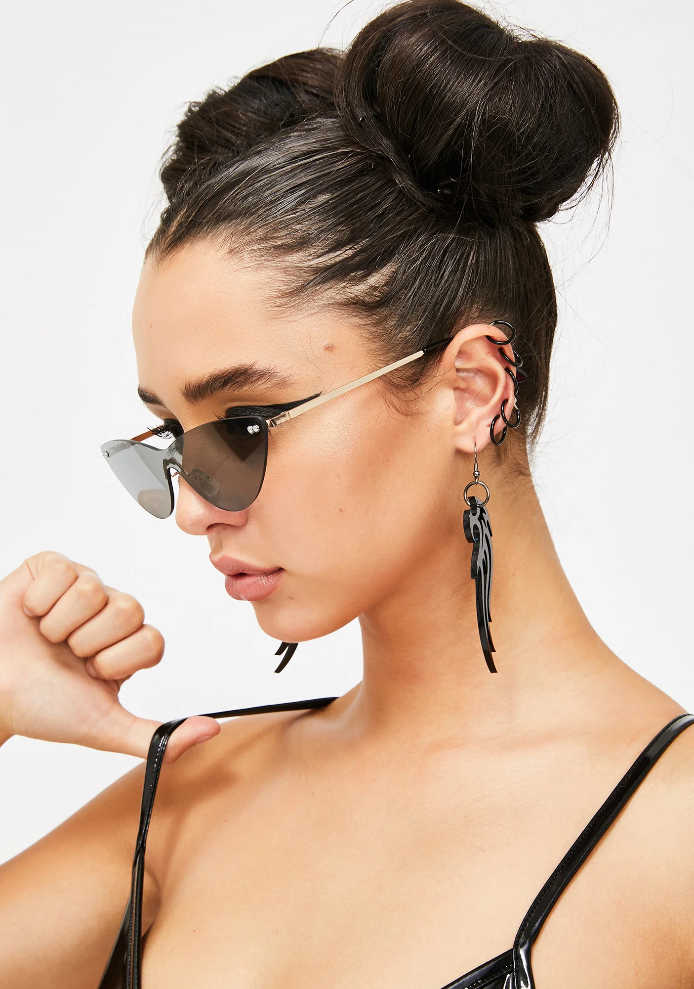 Shooting Daggers Cat Eye Sunglasses - Image 3