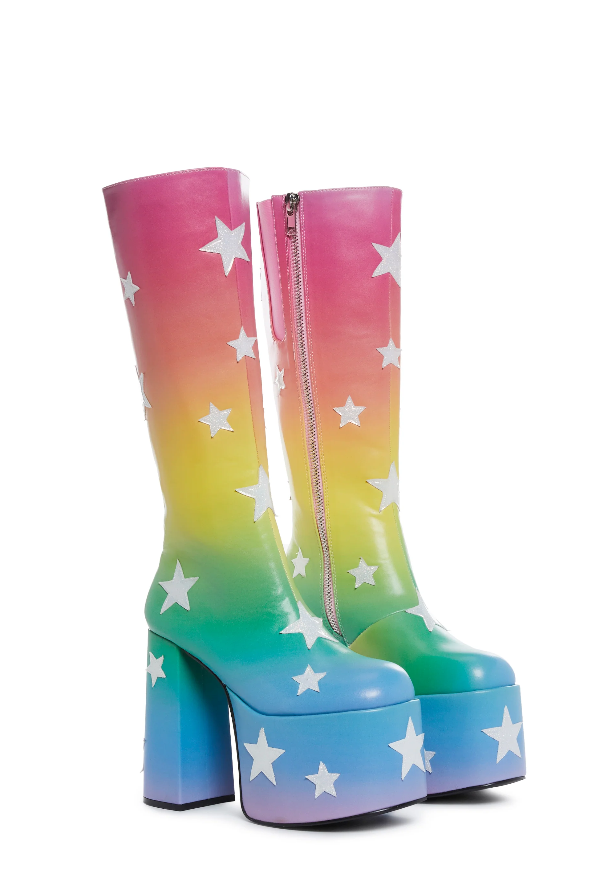 Shooting Star Knee High Boots - Pastel - Image 3