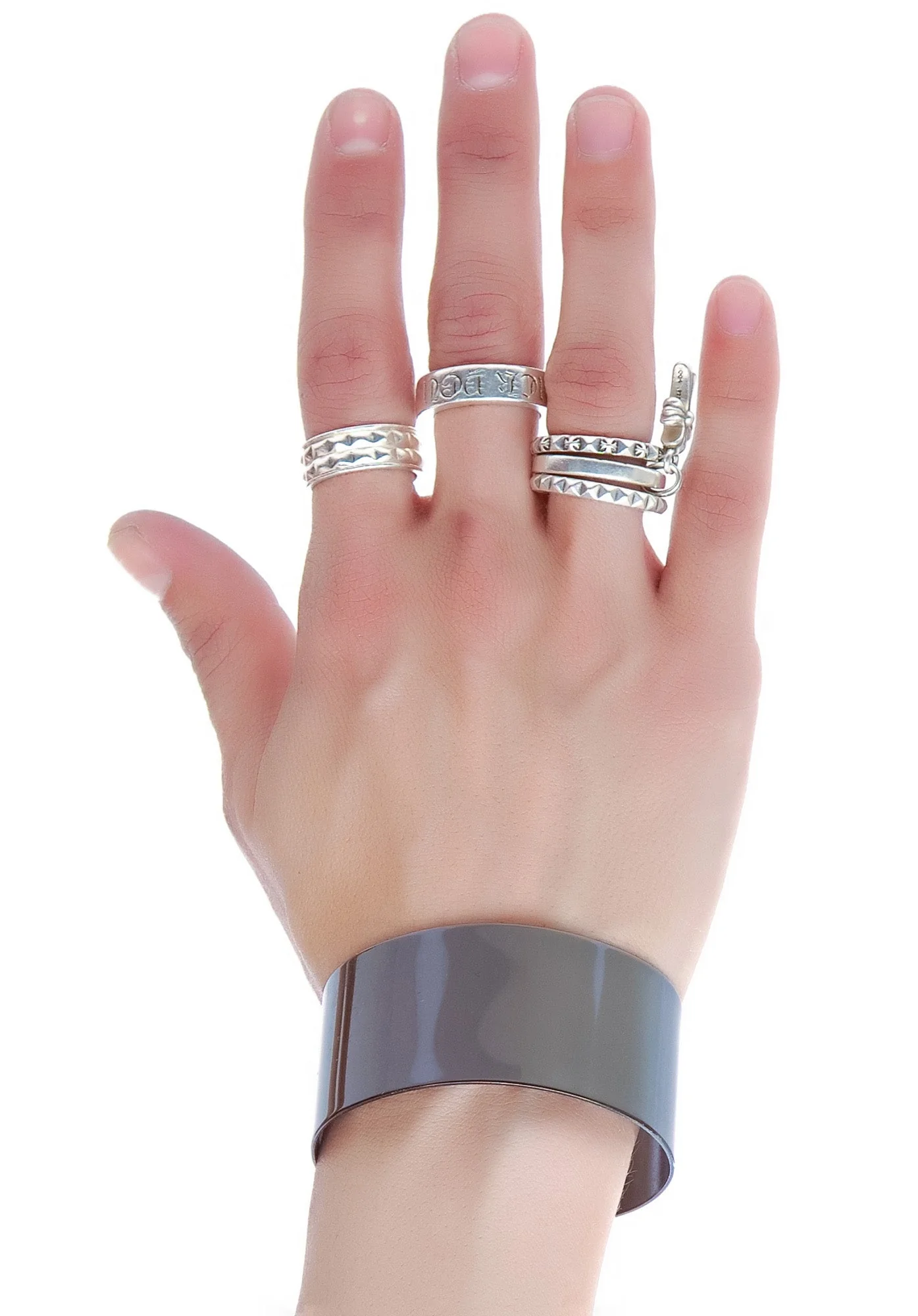Short Plain Cuff - Black - Image 5