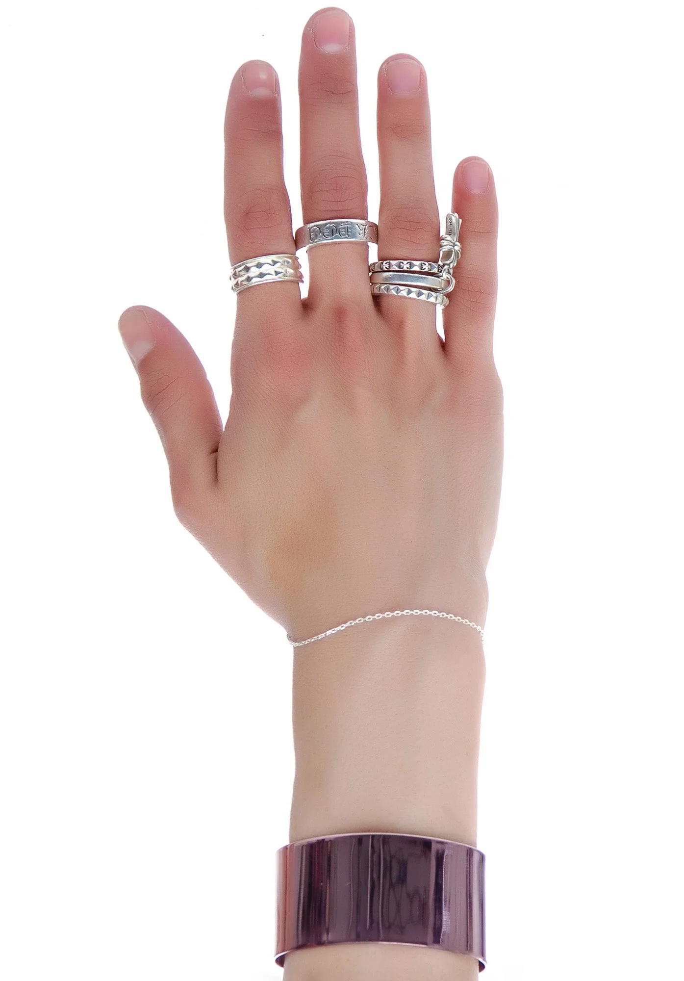 Short Plain Cuff - Black - Image 9