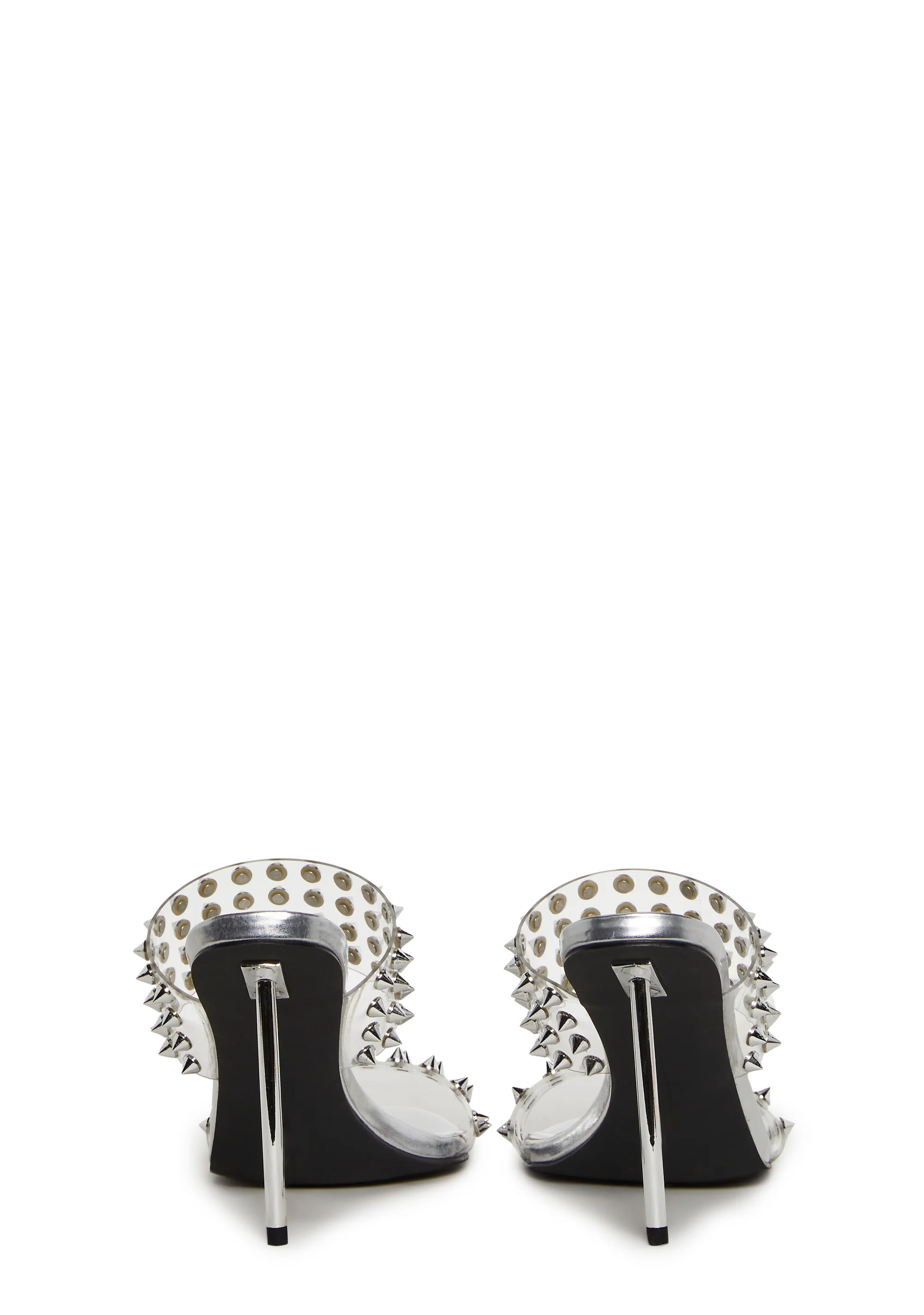 Hot Hype Spiked Mules - Image 4