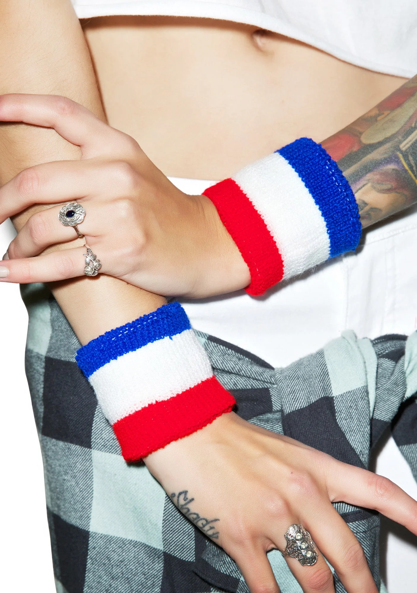 Show Your Stripes Sweatband - Blue - Image 4