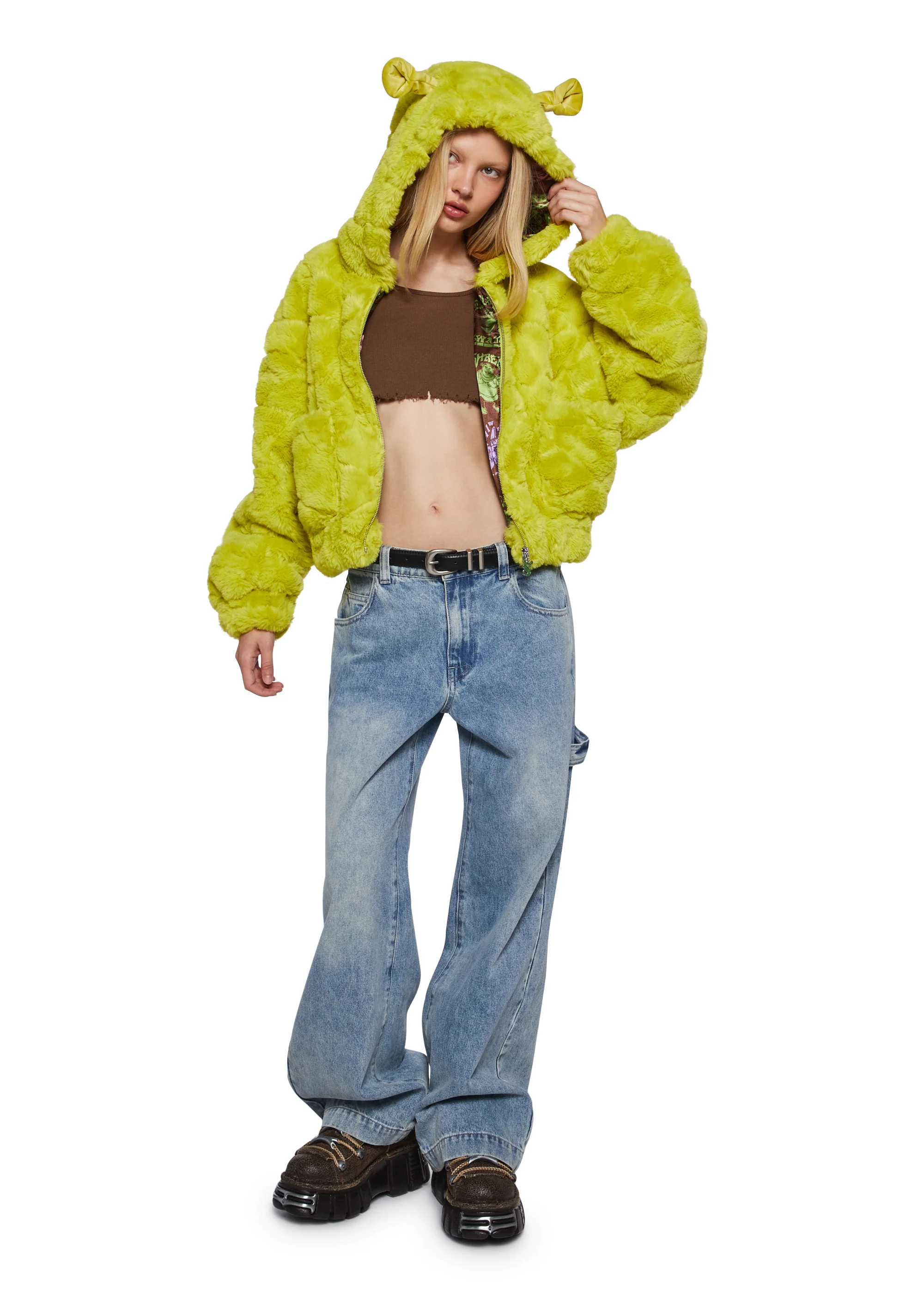 Ogre Chic Fuzzy Zip-Up Jacket - Image 12