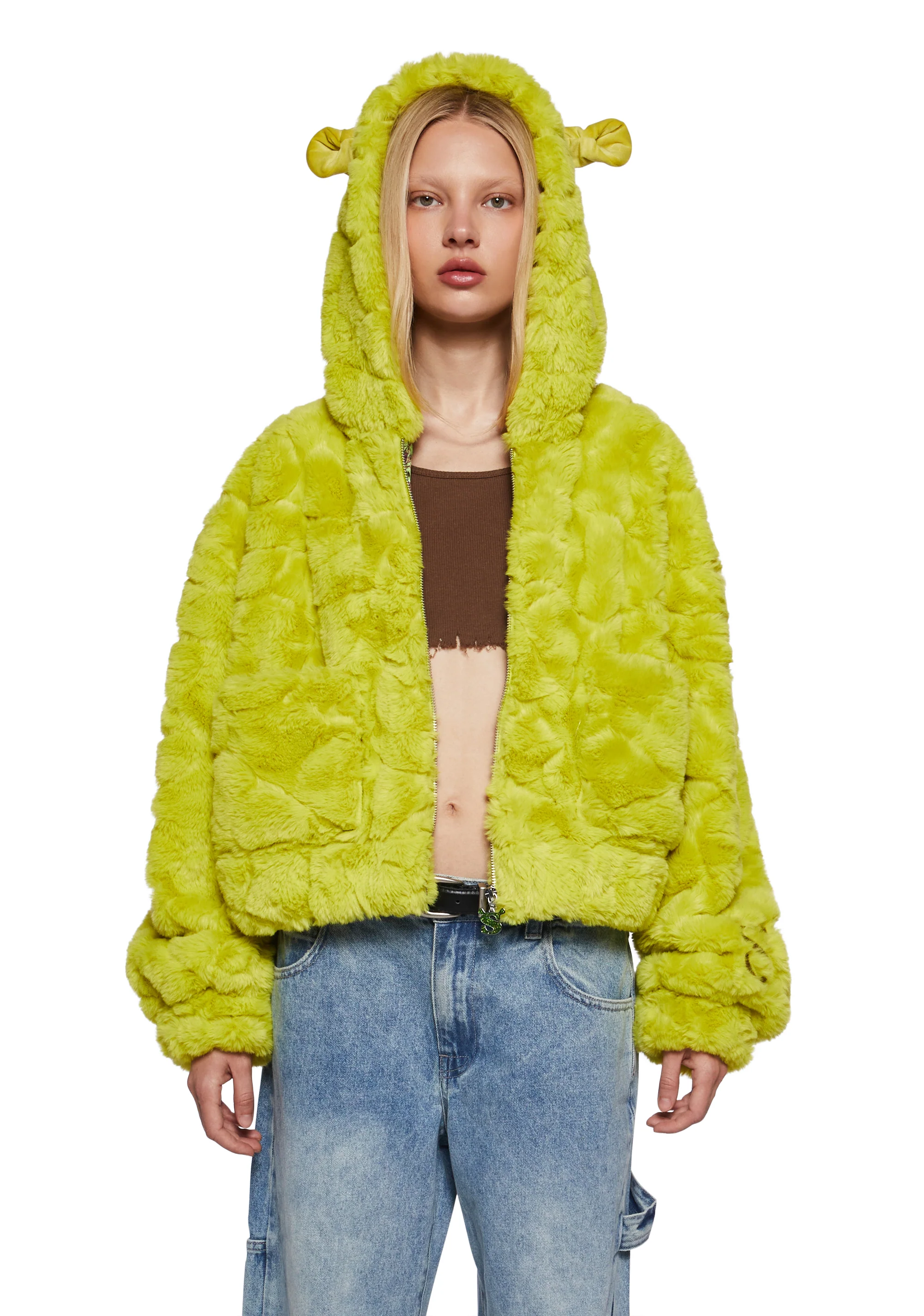 Ogre Chic Fuzzy Zip-Up Jacket - Image 6