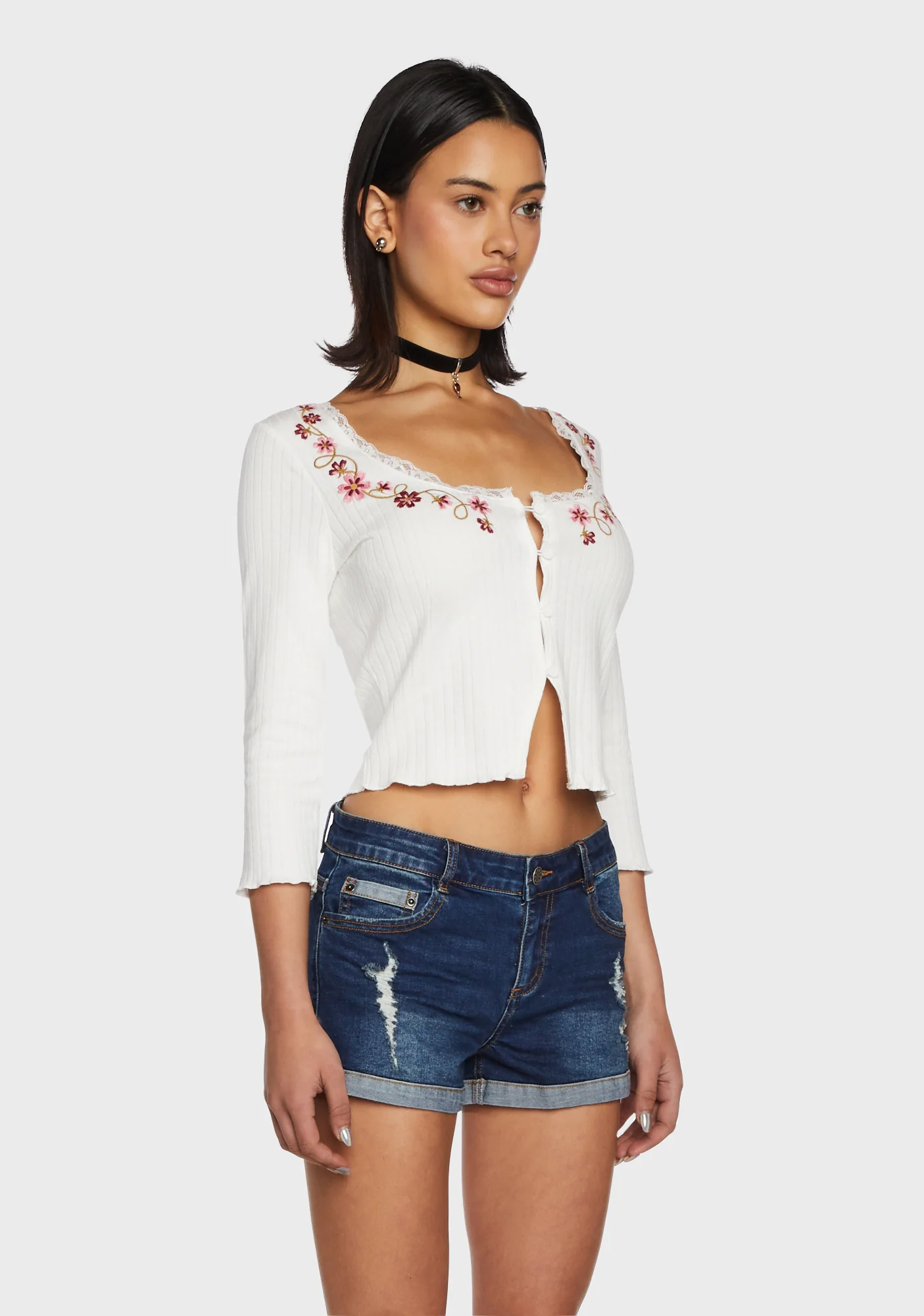 Sidewalk Stroll Crop Cardigan - Image 3