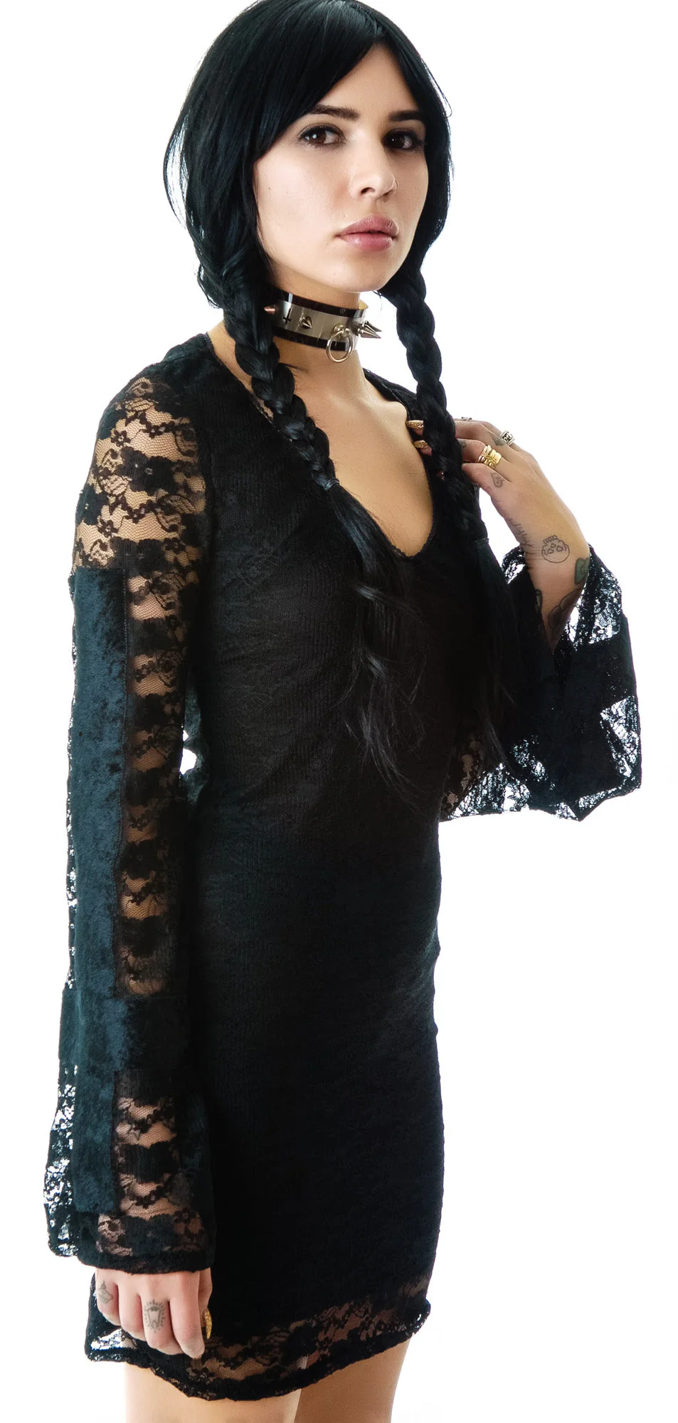 Silent Ceremony Lace Dress - White - Image 5