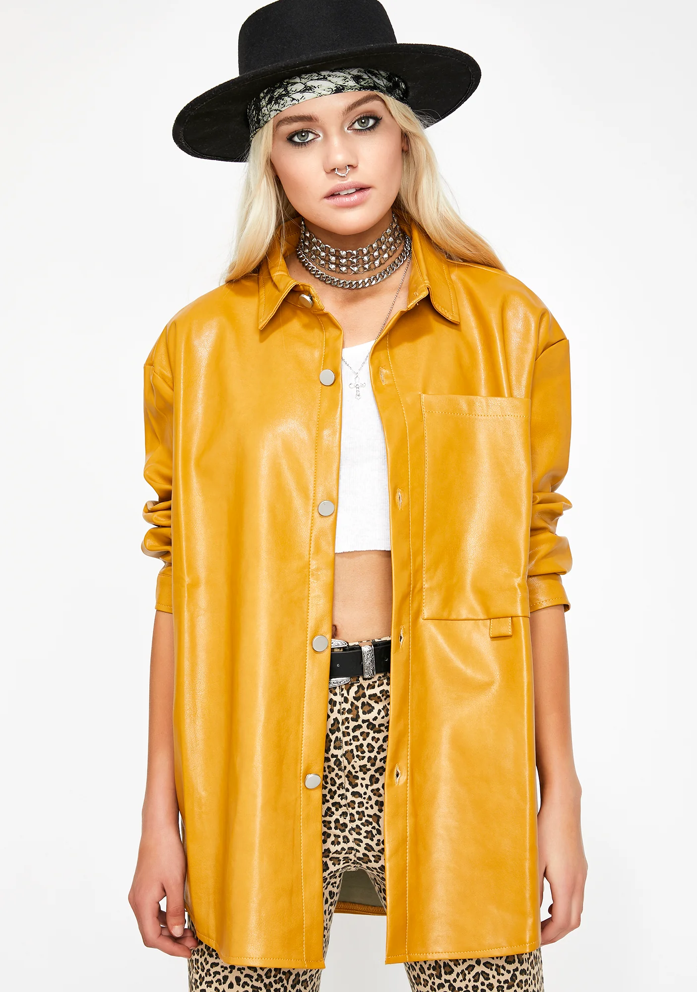 Silent Killa Leather Shirt - Image 3