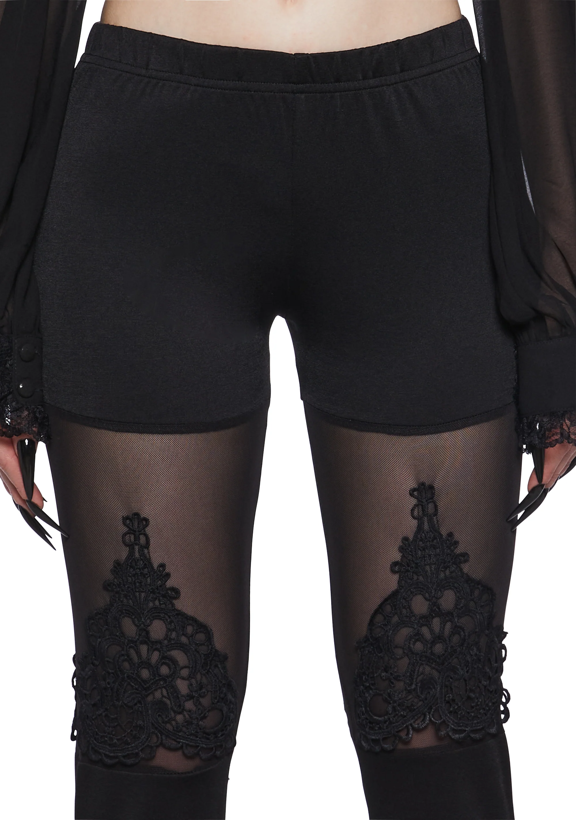 Silent Vigil Mesh Leggings - Image 5