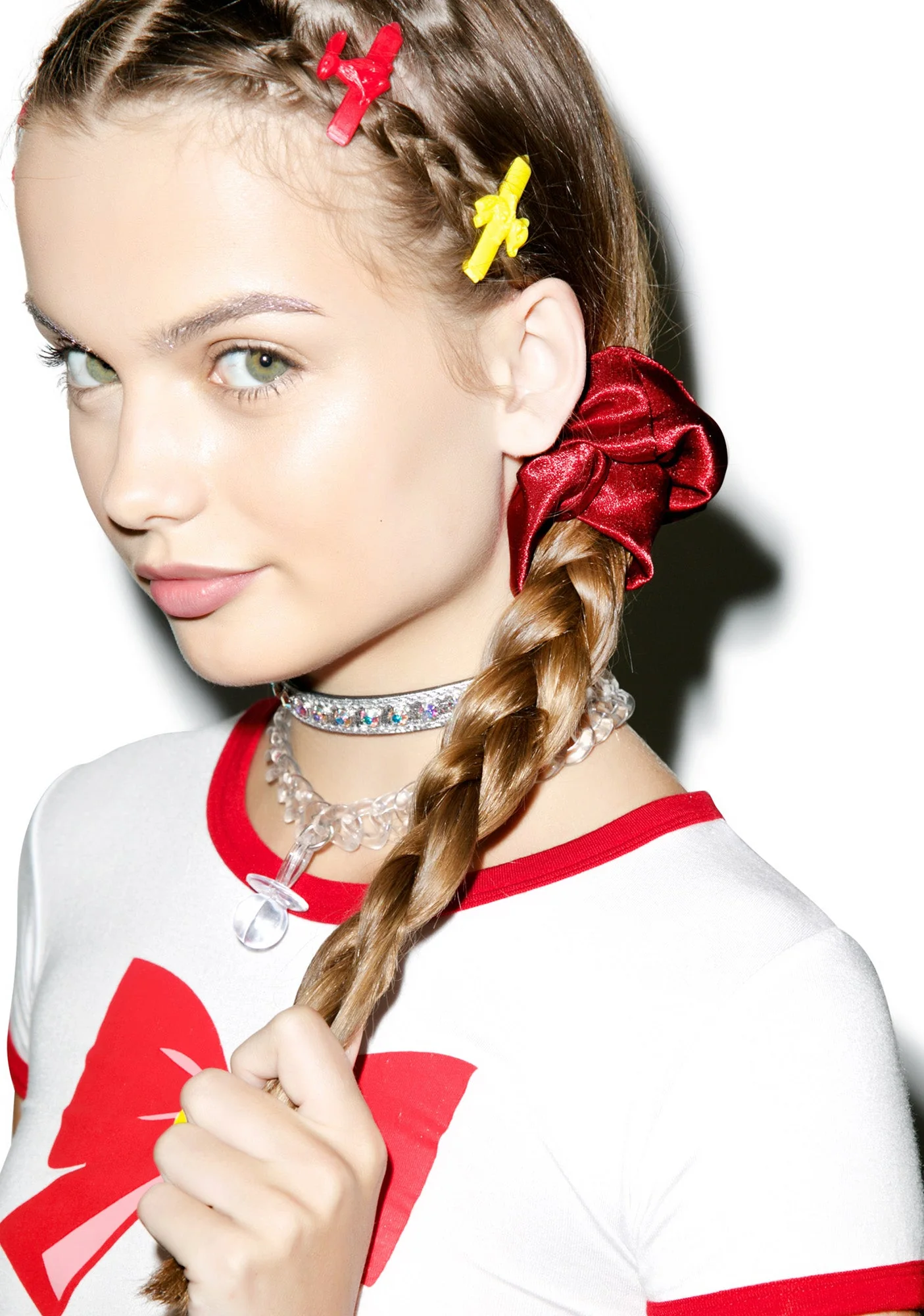 Silk Barbae Bitch Scrunchie - Red - Image 11