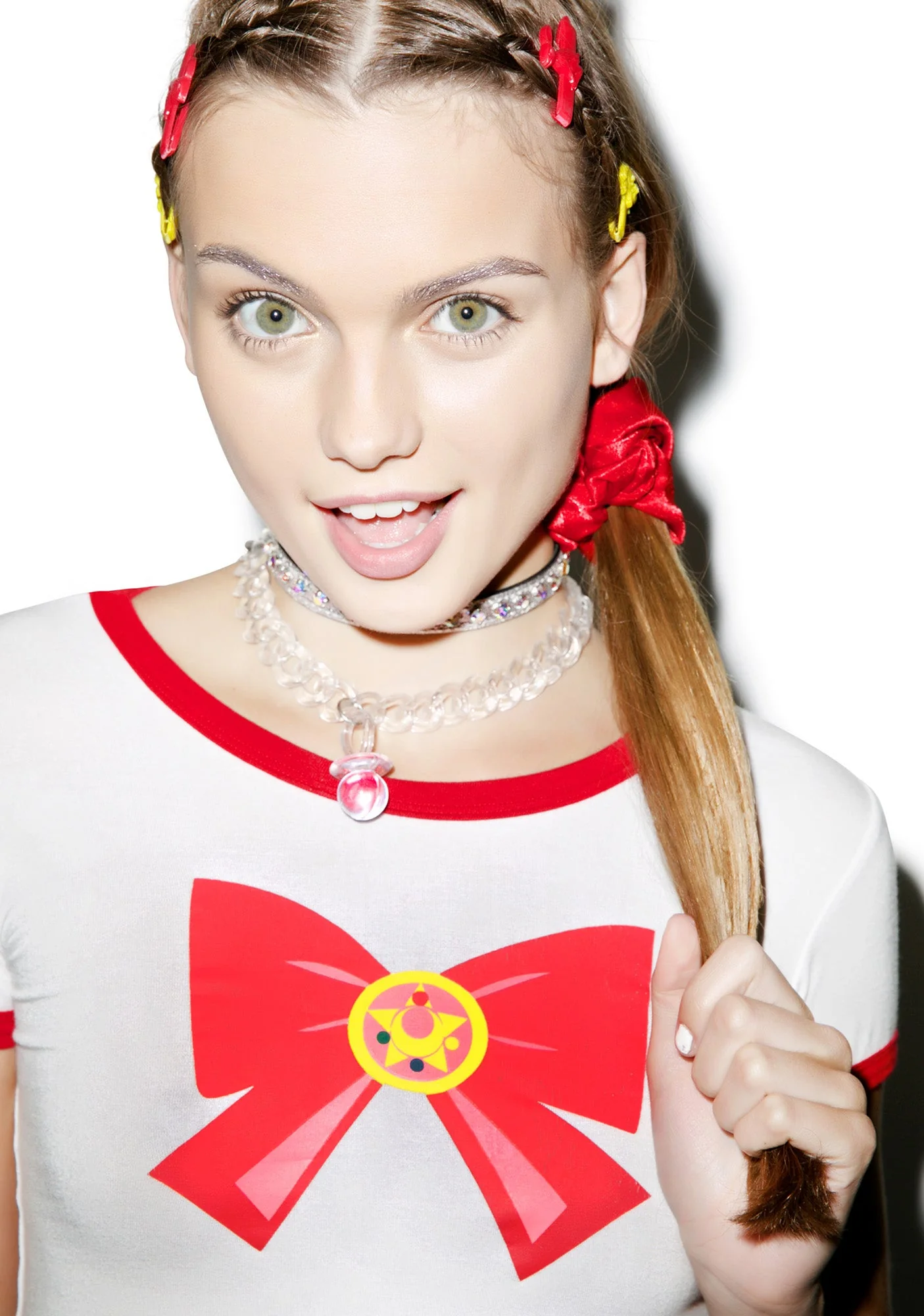 Silk Barbae Bitch Scrunchie - Red - Image 2