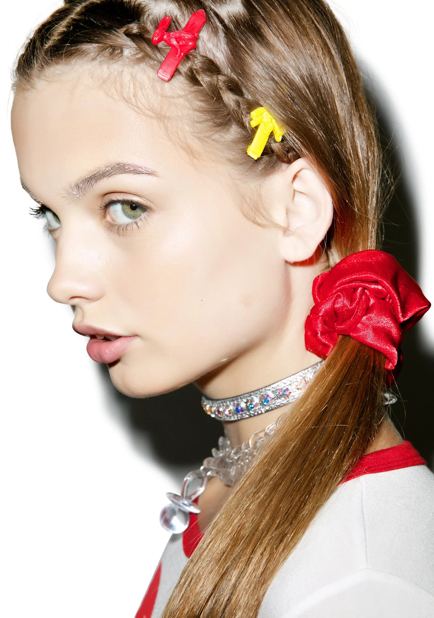 Silk Barbae Bitch Scrunchie - Red - Image 3