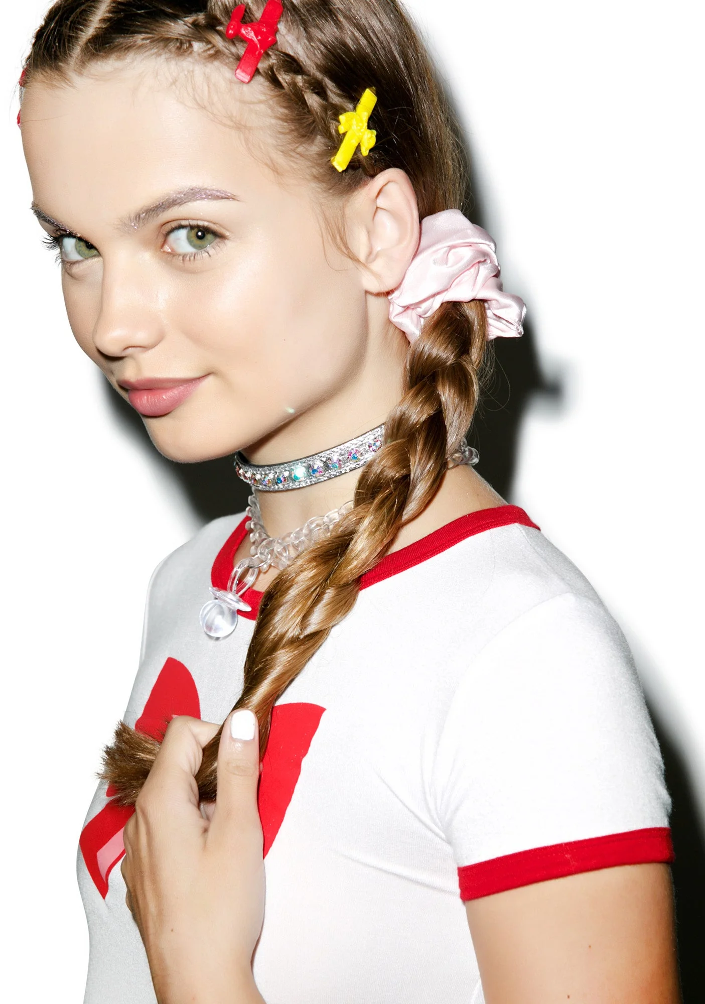Silk Barbae Bitch Scrunchie - Pink - Image 9