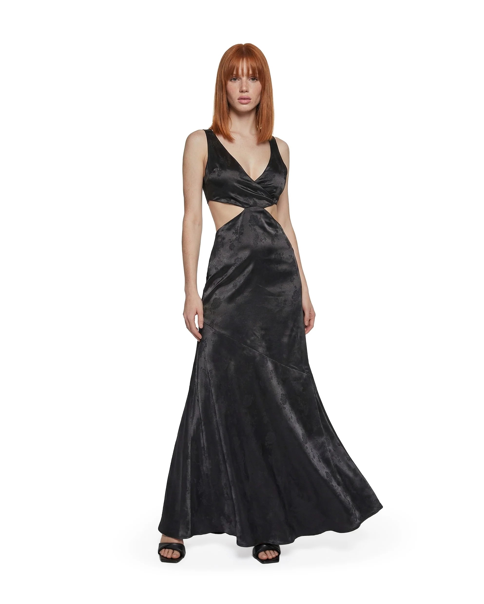 Silken Steps Cut Out Dress - Image 3
