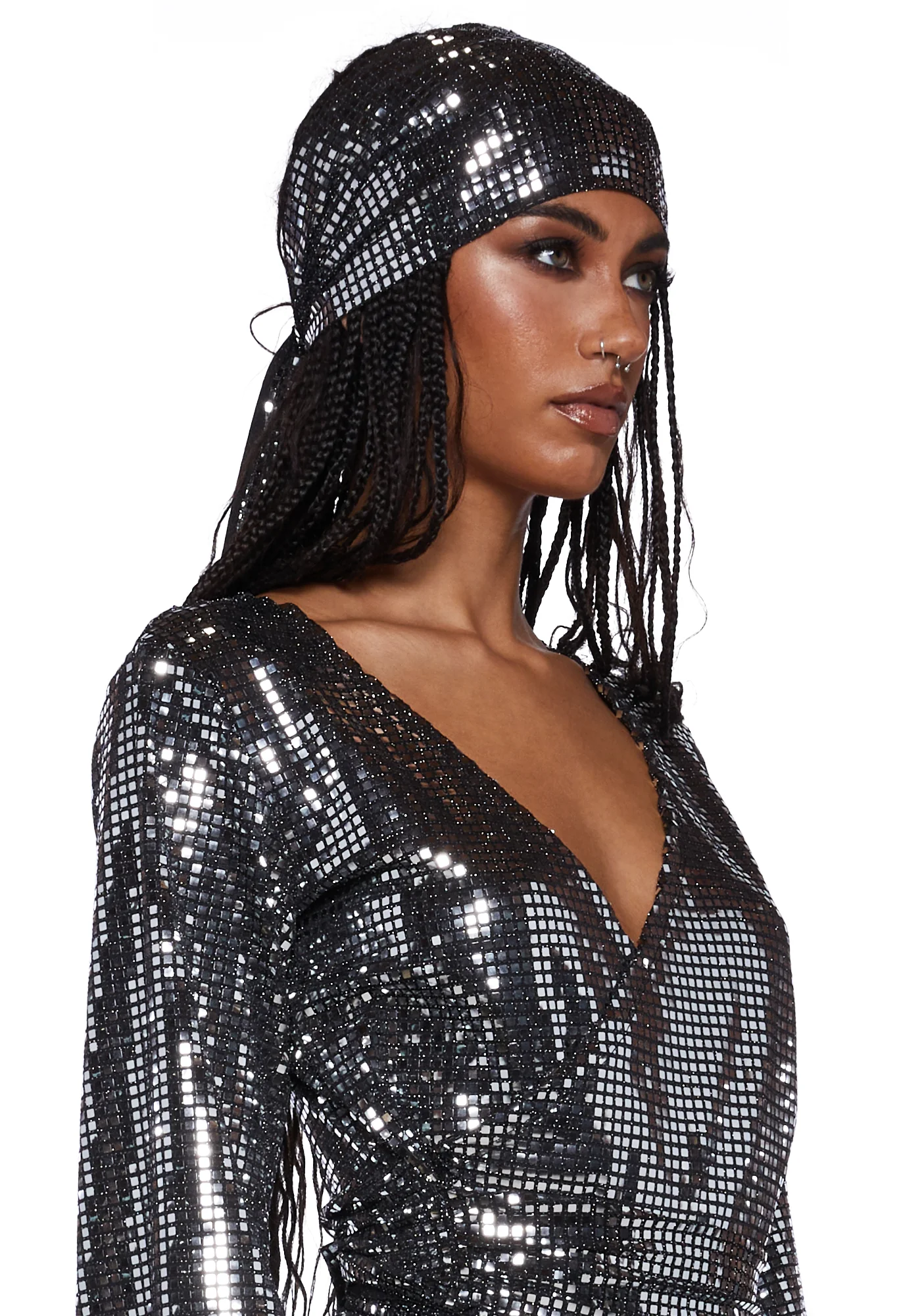 Silver Disco Fever Costume Set - Image 6