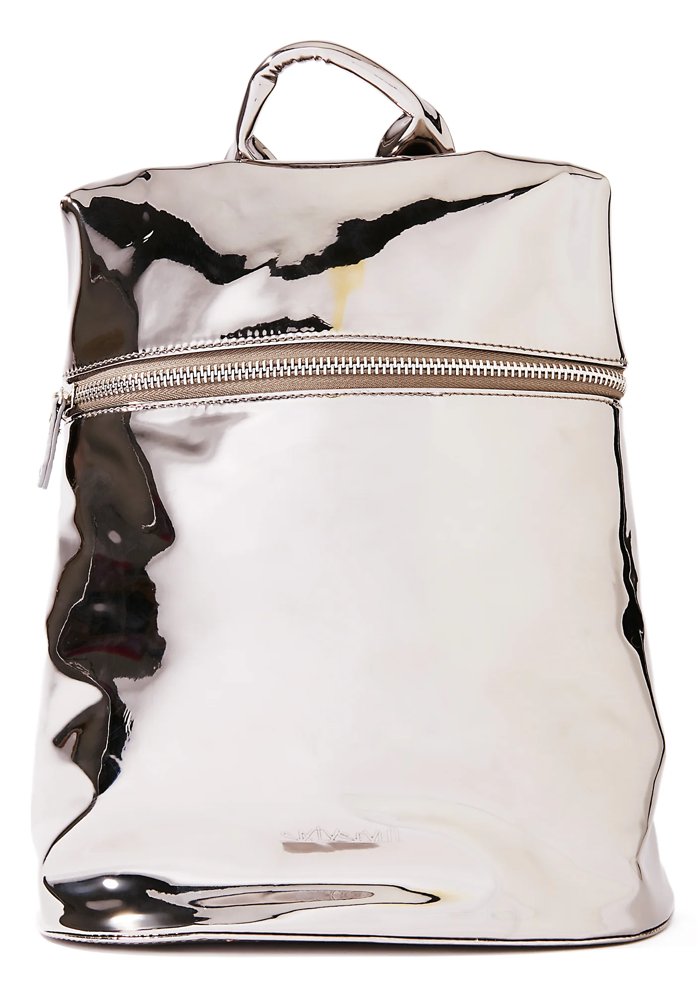 Silver Technoglow Metallic Backpack - Image 2