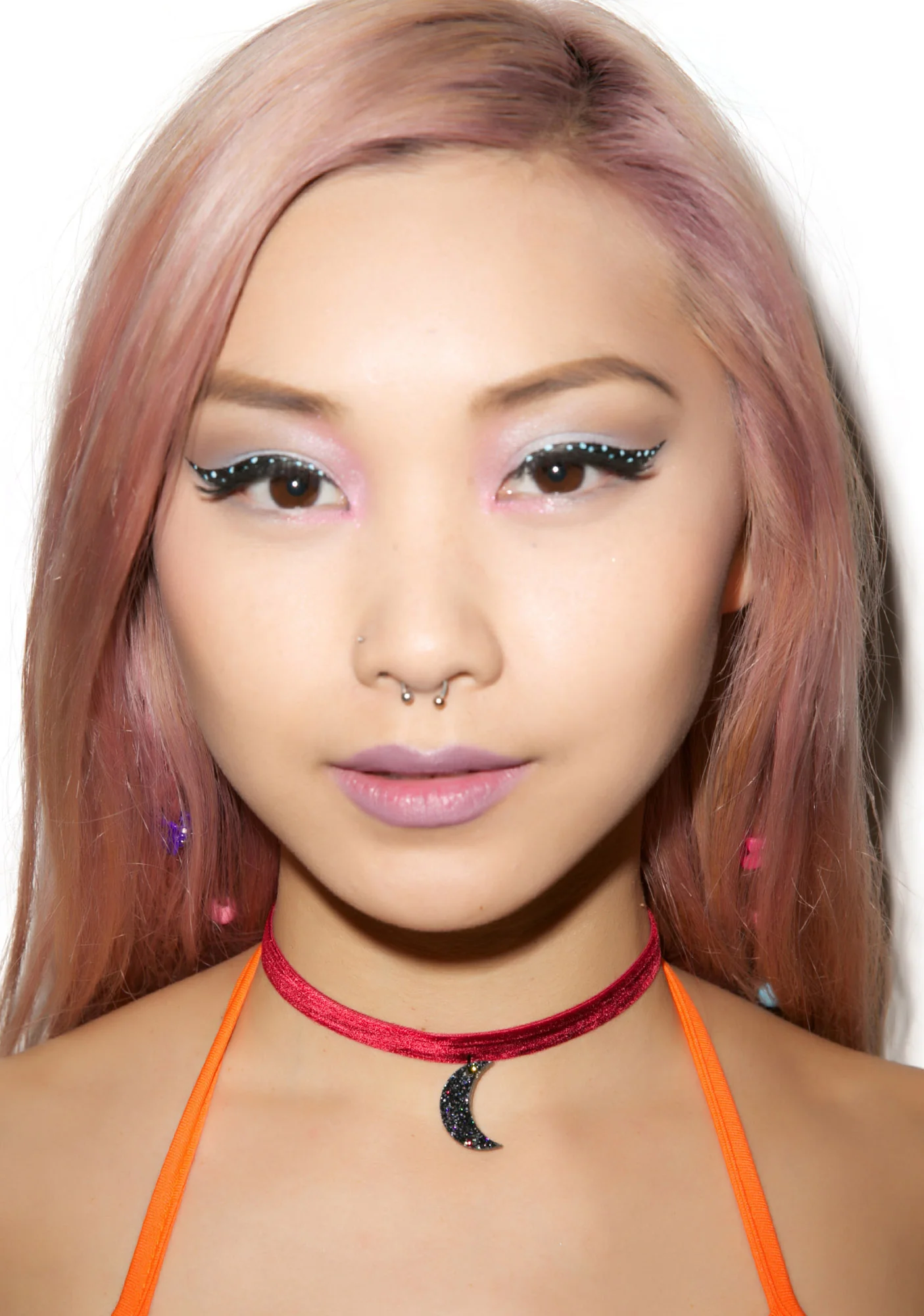 Simple Moon Velvet Choker - Image 2